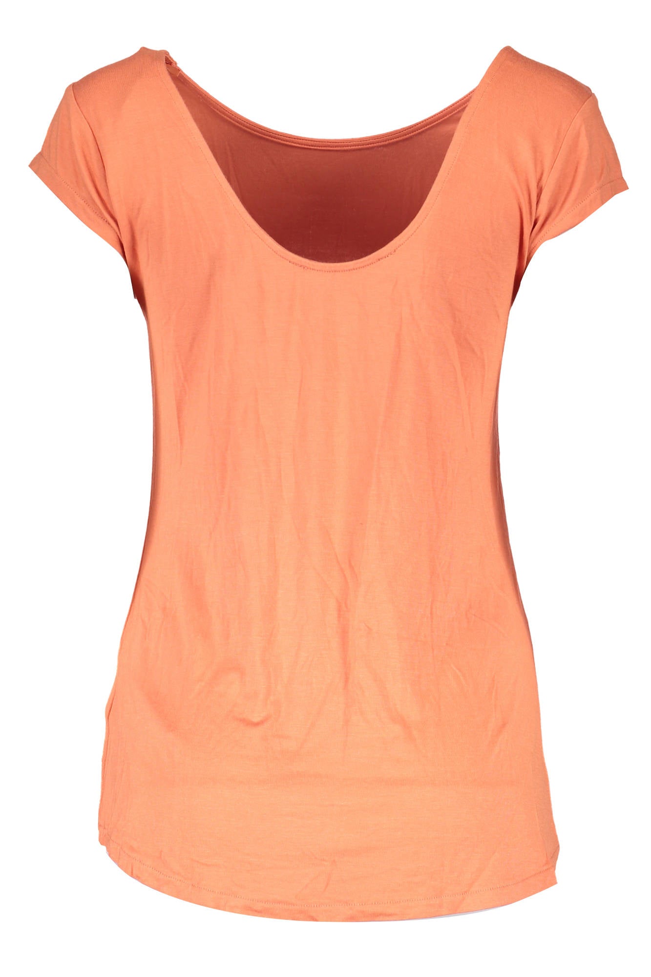 GUESS JEANS T-SHIRT MANICHE CORTE DONNA ARANCIO