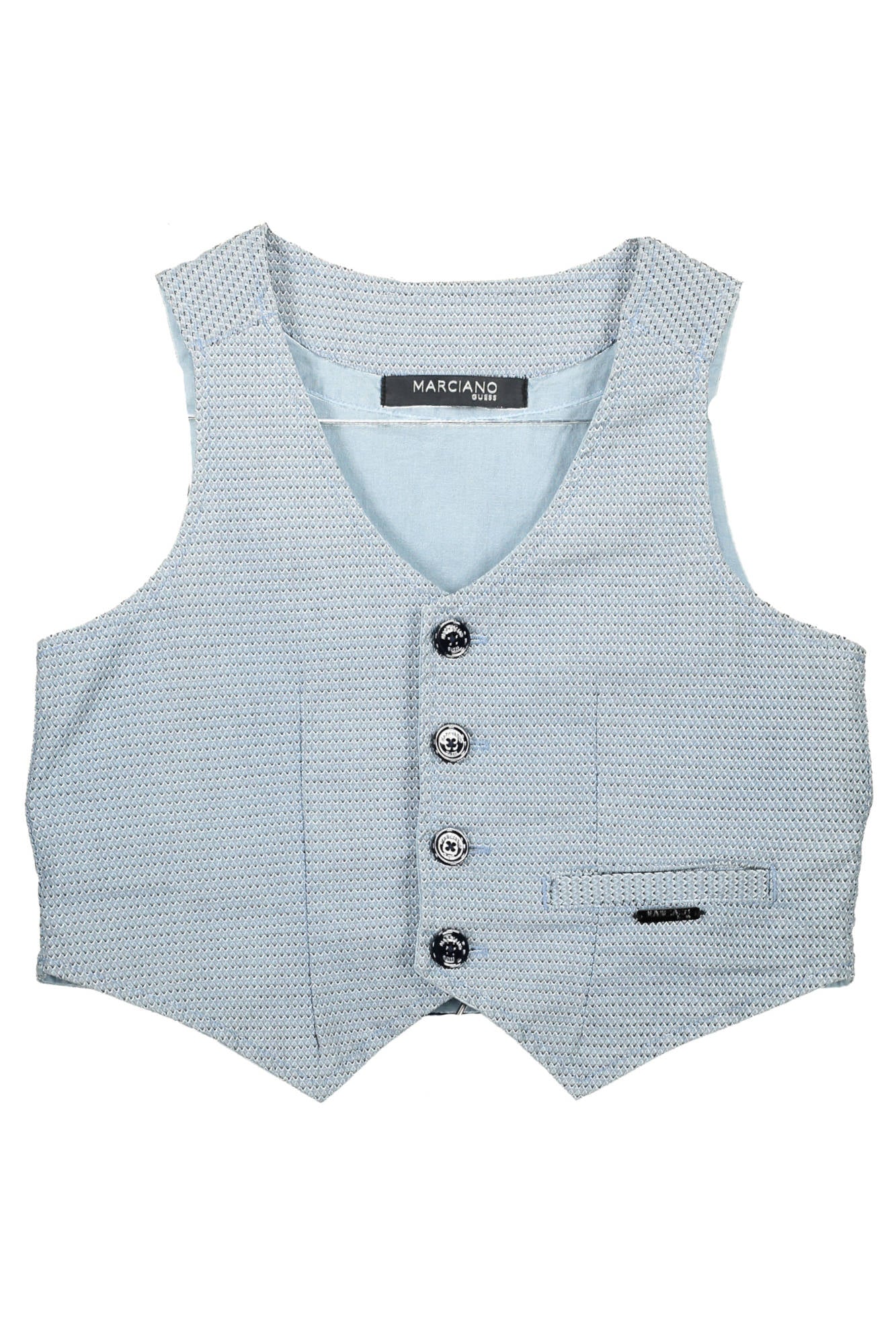 GUESS MARCIANO GILET BAMBINO AZZURRO