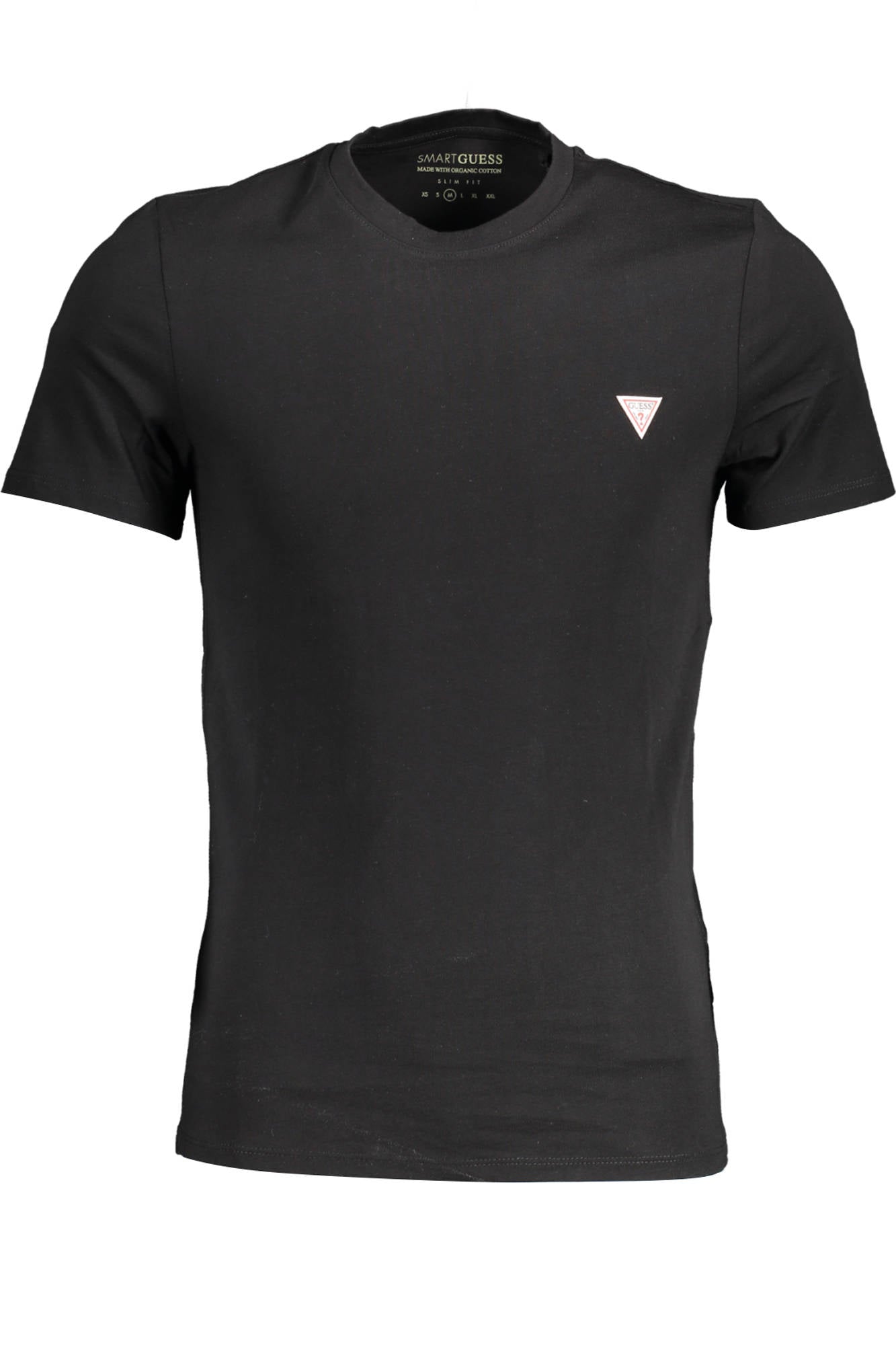 GUESS JEANS T-SHIRT MANICHE CORTE UOMO NERO