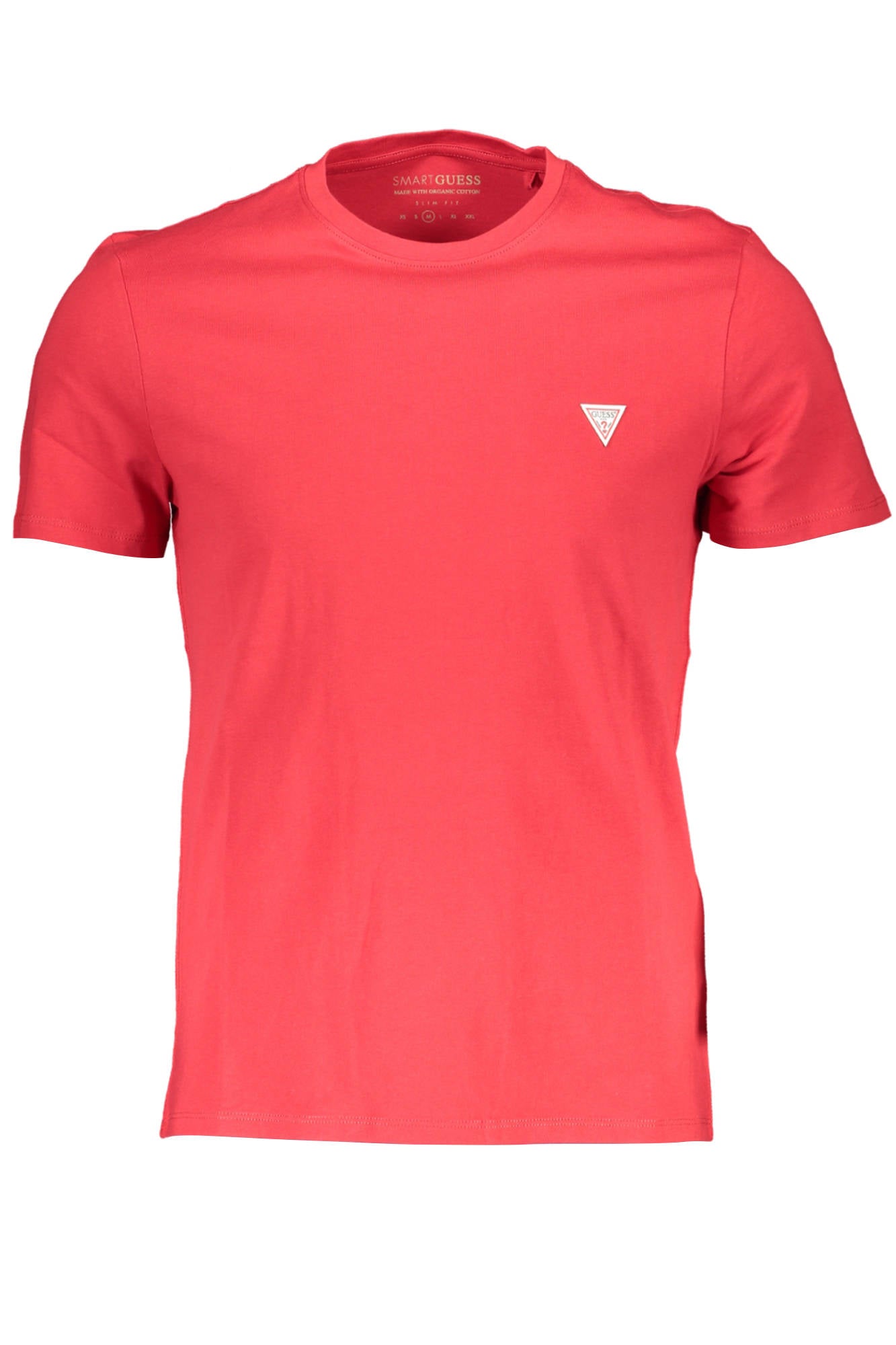 GUESS JEANS T-SHIRT MANICHE CORTE UOMO ROSSO