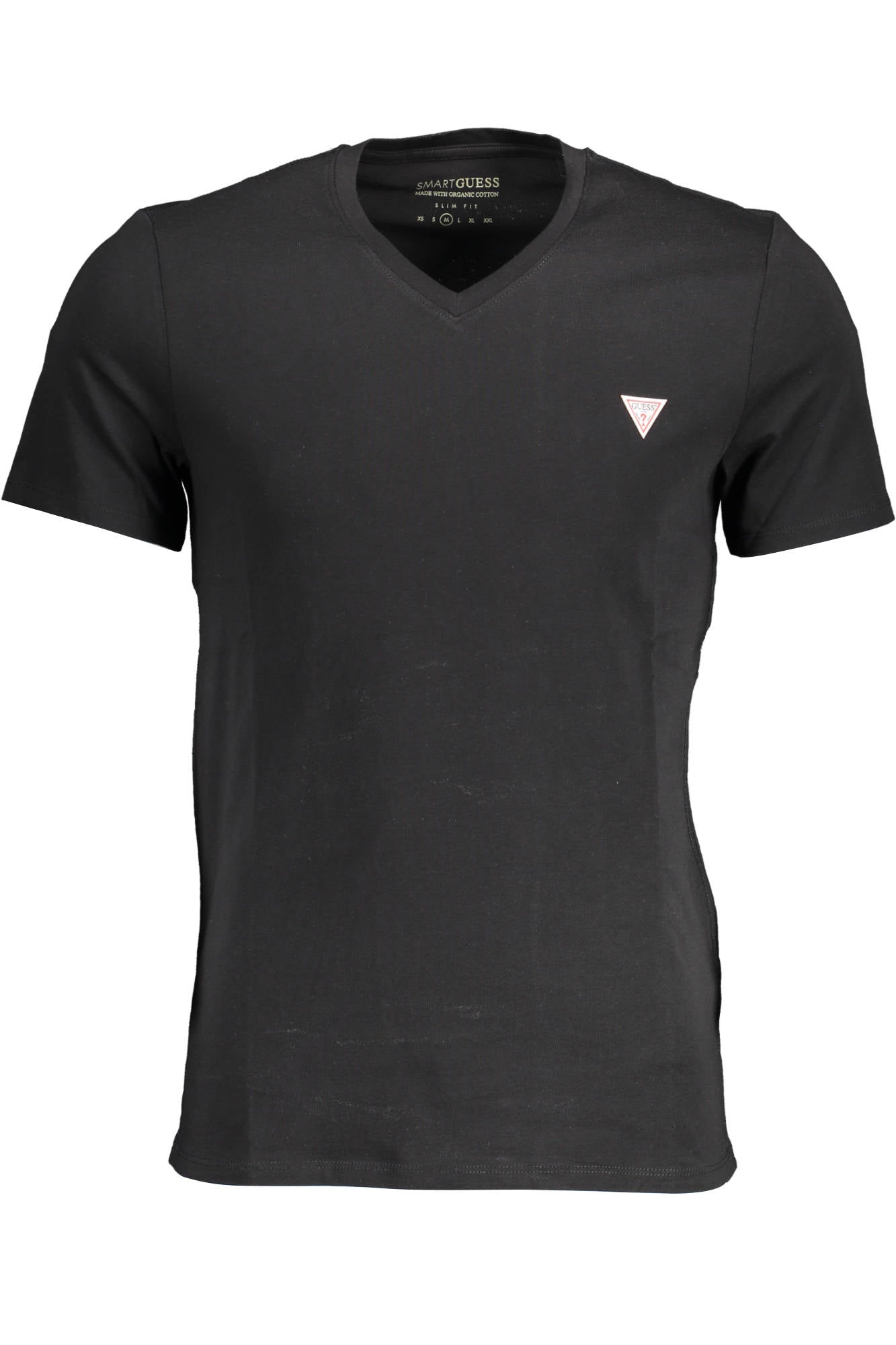 GUESS JEANS T-SHIRT MANICHE CORTE UOMO NERO