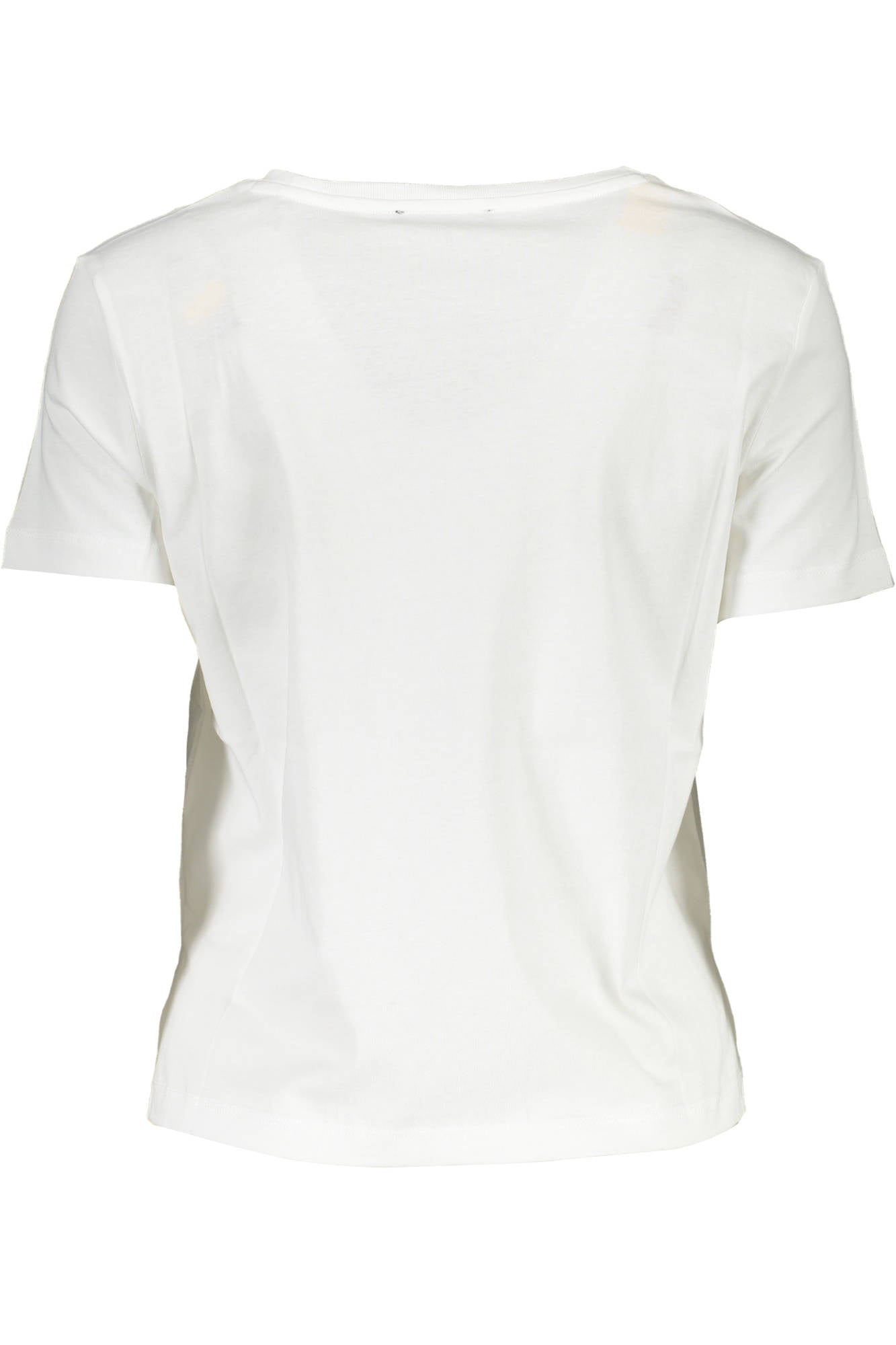GUESS JEANS T-SHIRT MANICHE CORTE DONNA BIANCO