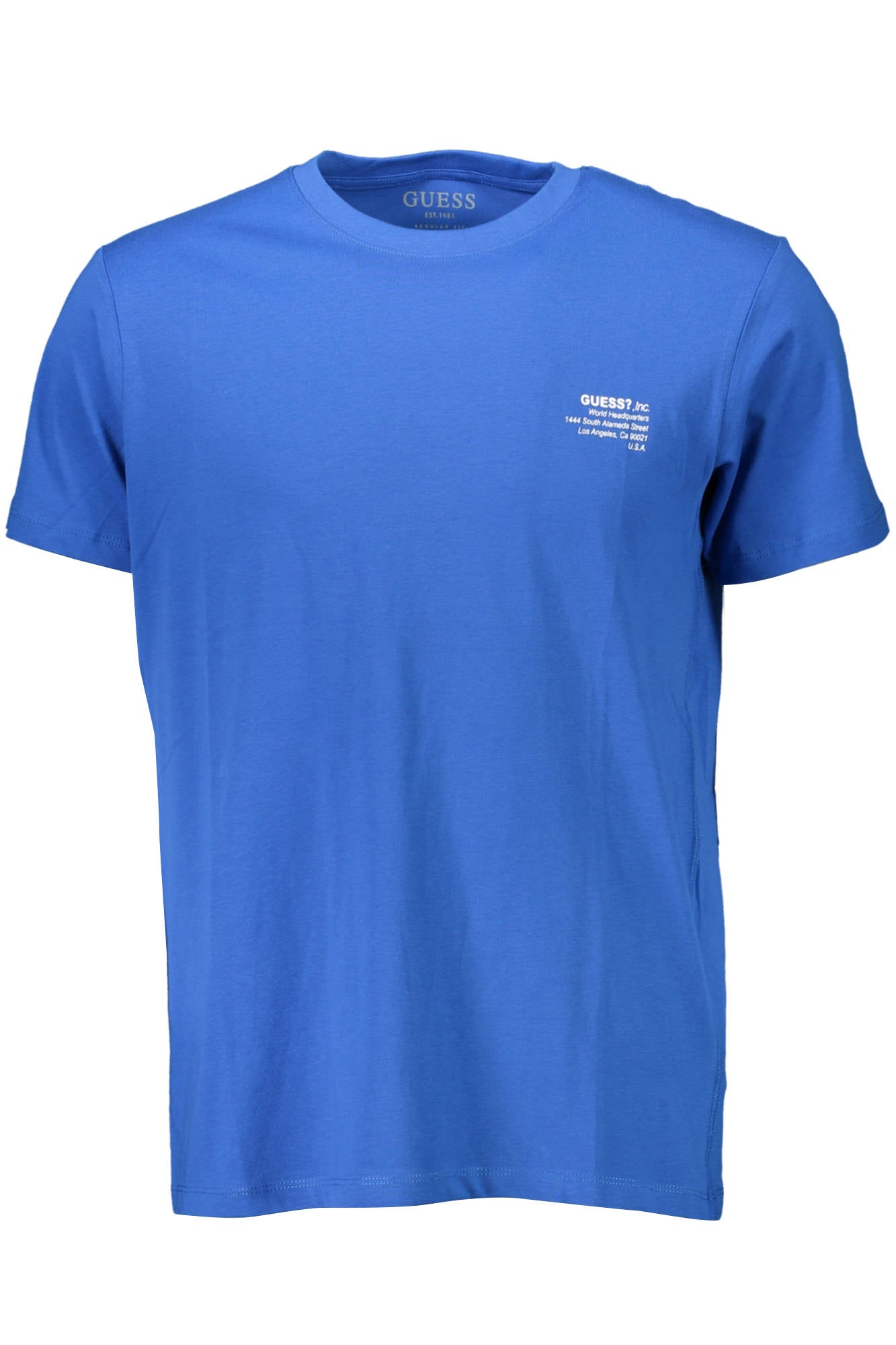 GUESS JEANS T-SHIRT MANICHE CORTE UOMO BLU