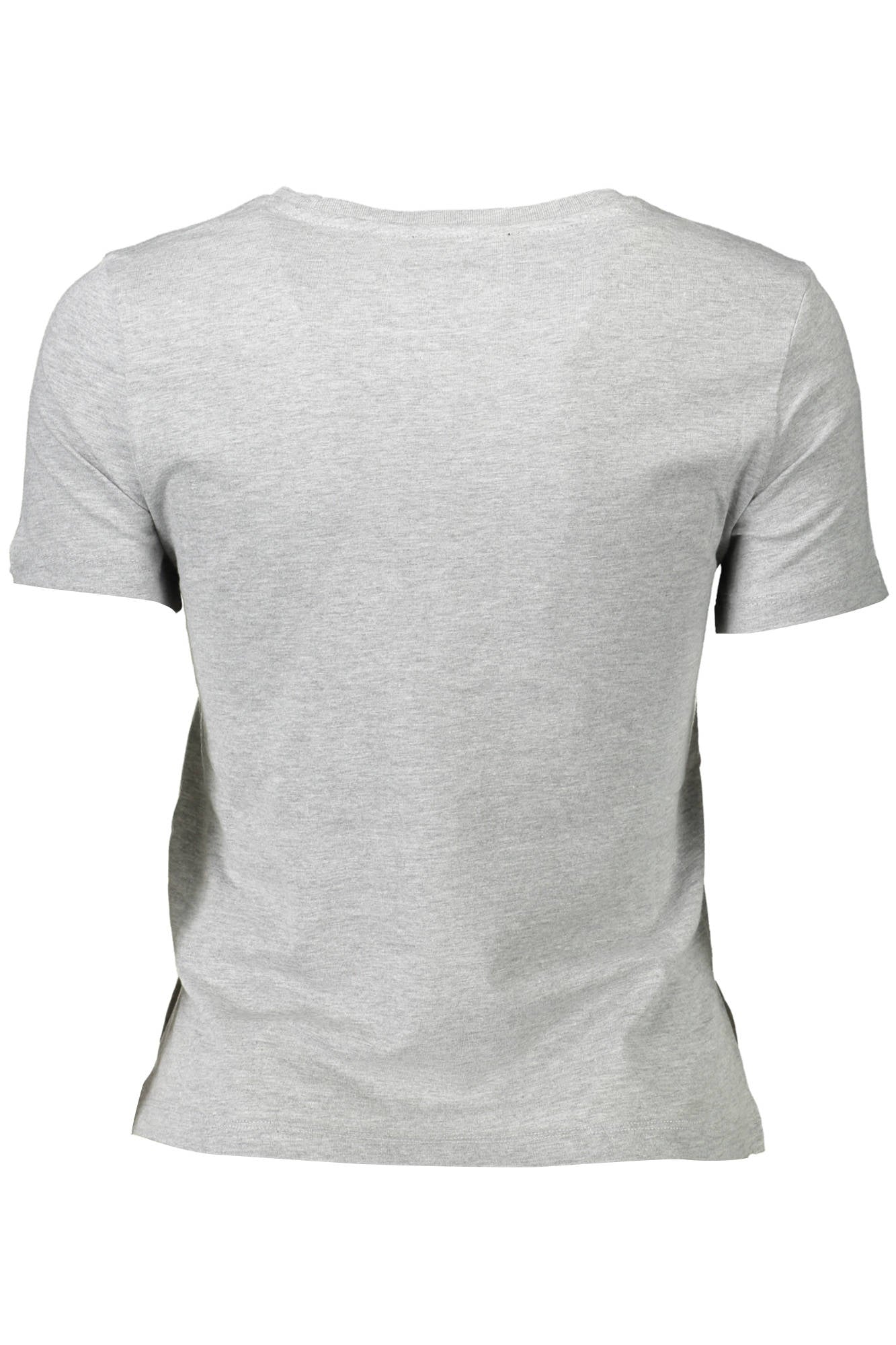 GUESS JEANS T-SHIRT MANICHE CORTE DONNA GRIGIO