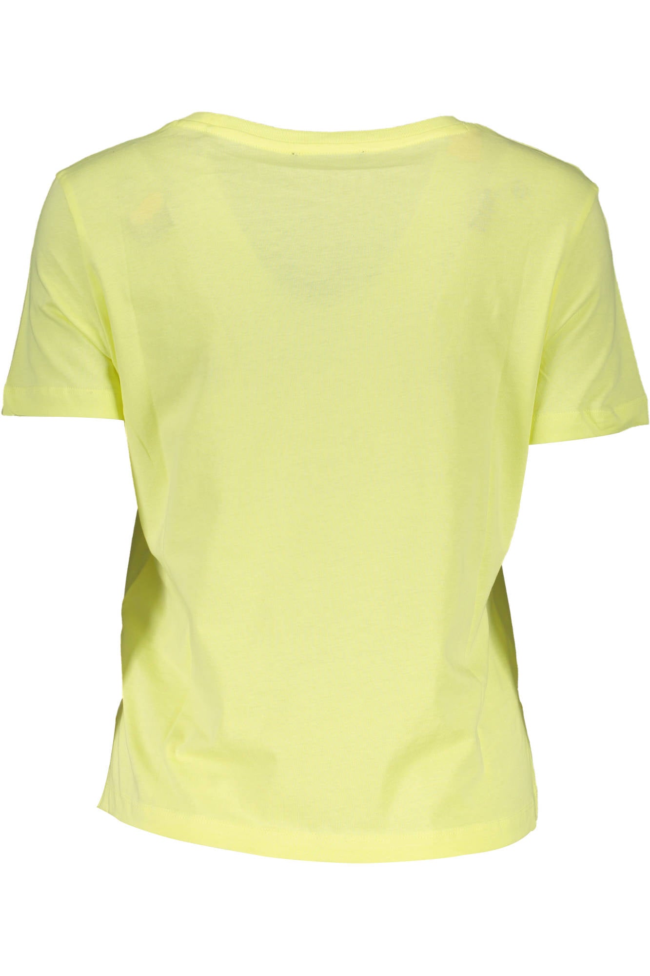 GUESS JEANS T-SHIRT MANICHE CORTE DONNA GIALLO