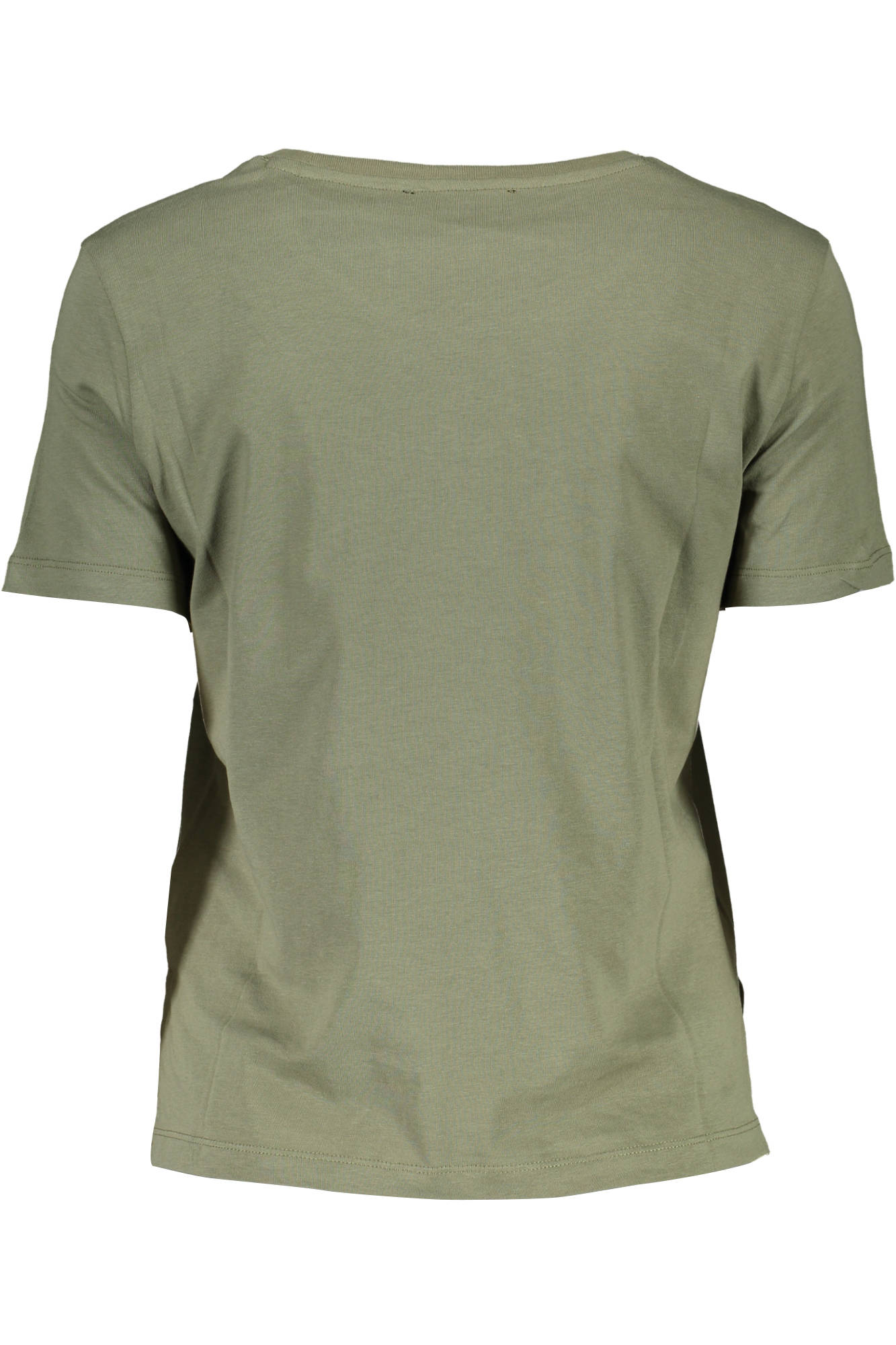 GUESS JEANS T-SHIRT MANICHE CORTE DONNA VERDE