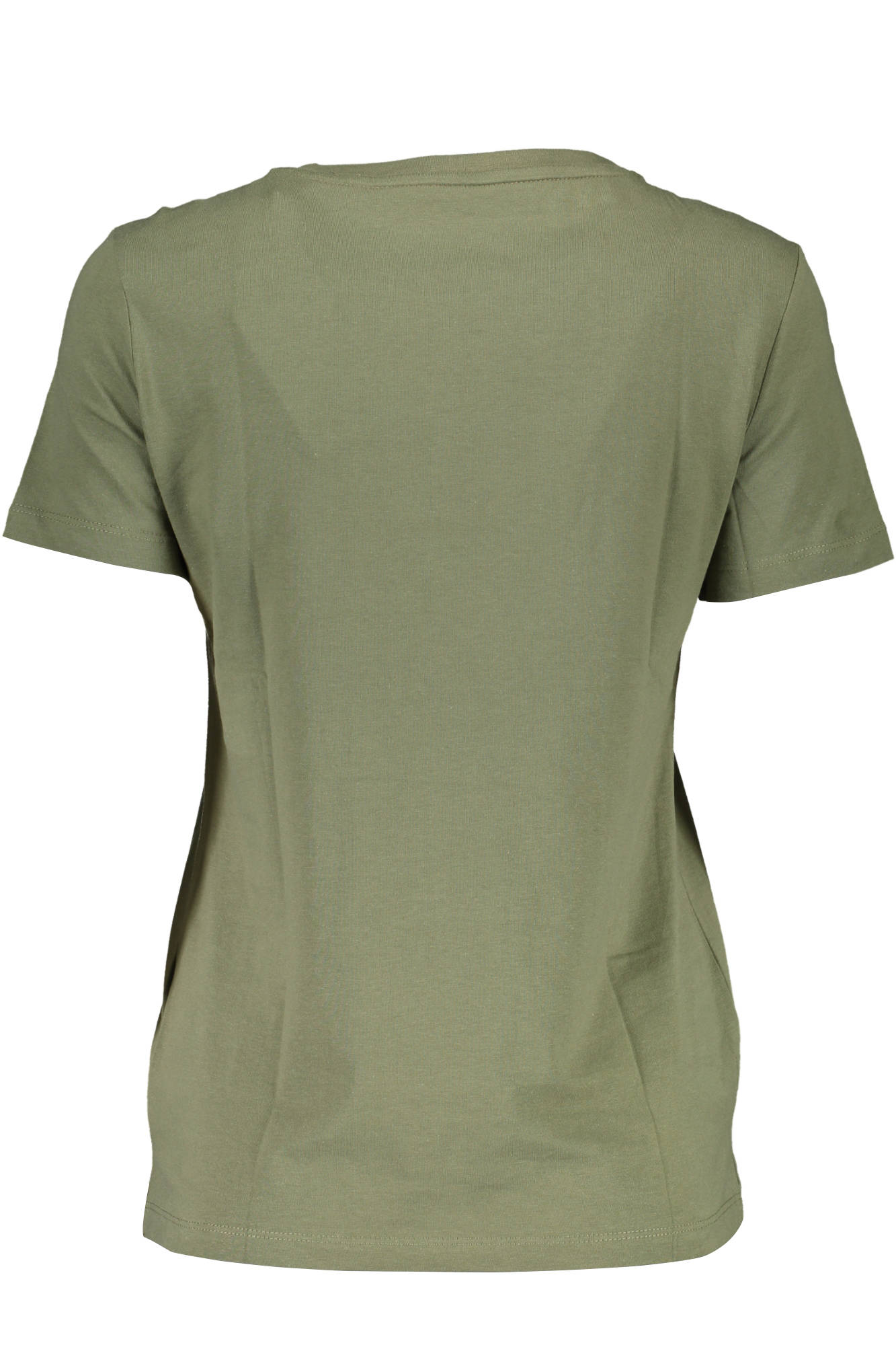 GUESS JEANS T-SHIRT MANICHE CORTE DONNA VERDE
