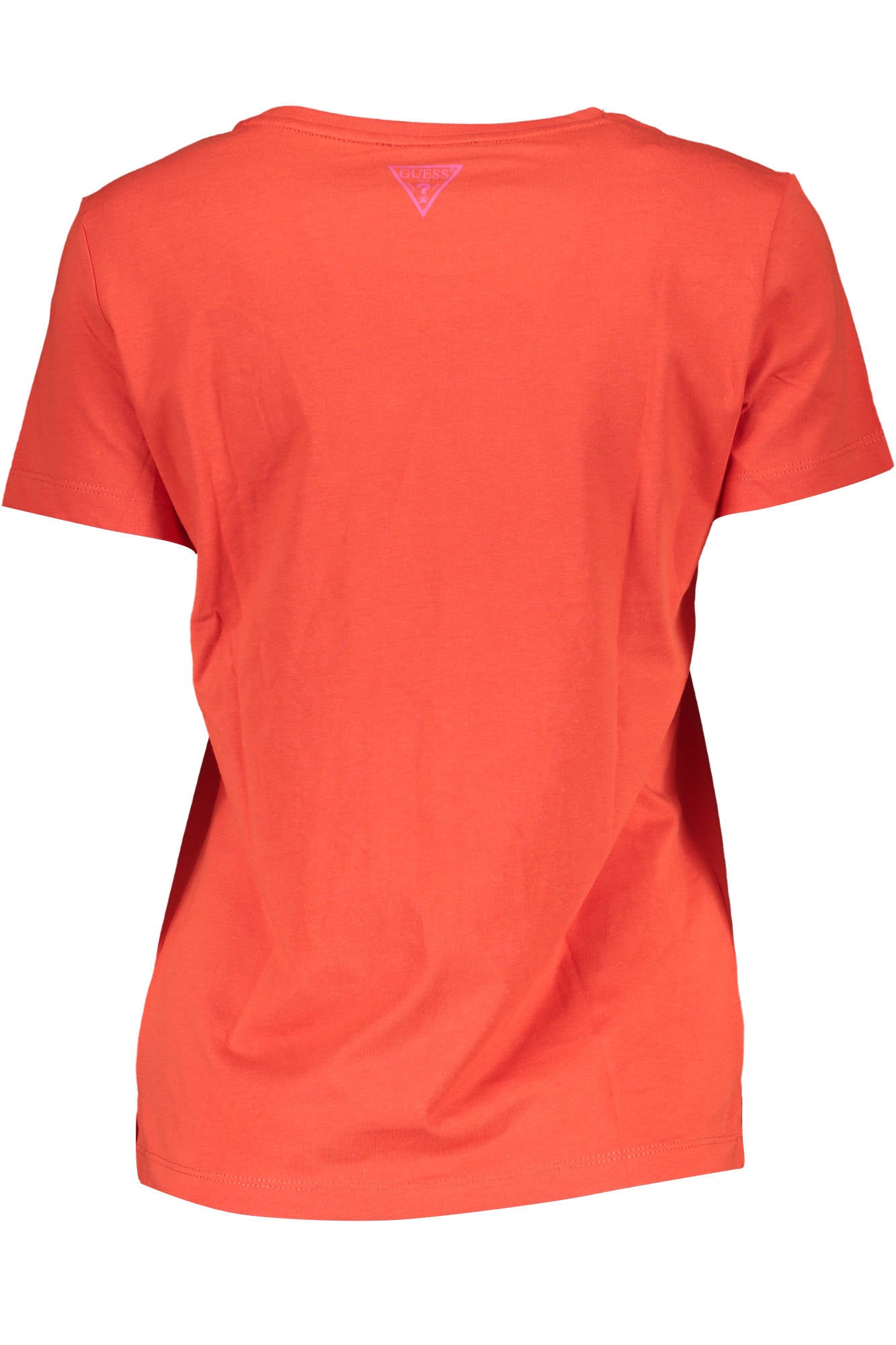 GUESS JEANS T-SHIRT MANICHE CORTE DONNA ROSSO