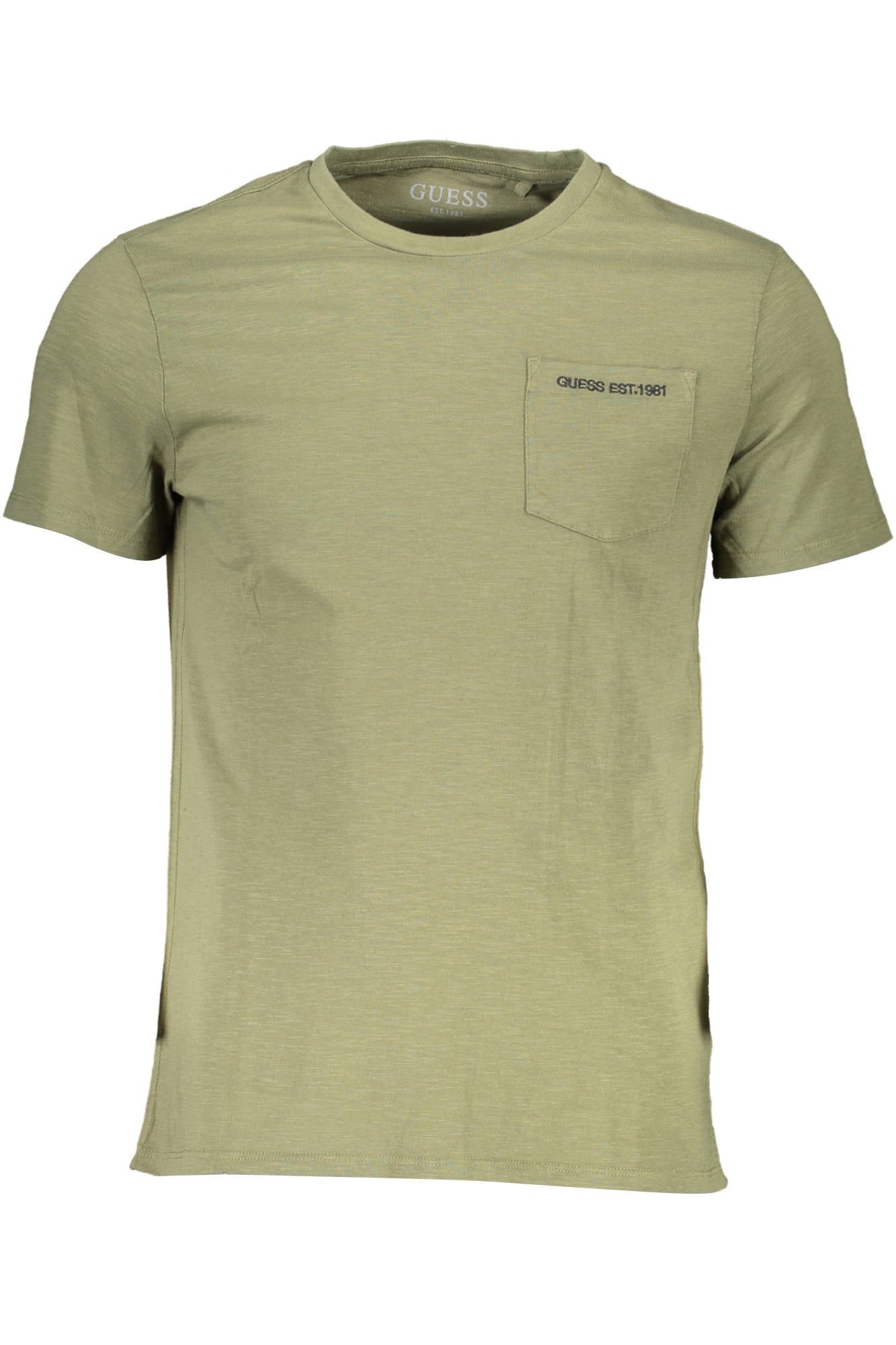 GUESS JEANS T-SHIRT MANICHE CORTE UOMO VERDE