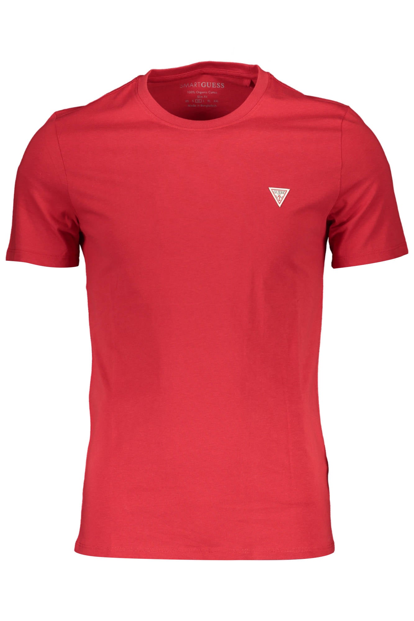 GUESS JEANS T-SHIRT MANICHE CORTE UOMO ROSSO