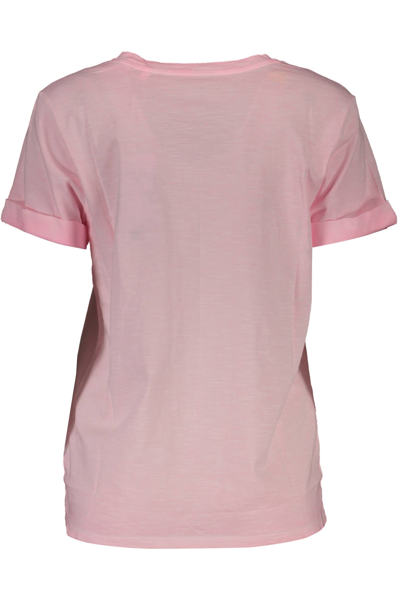 GUESS JEANS T-SHIRT MANICHE CORTE DONNA ROSA