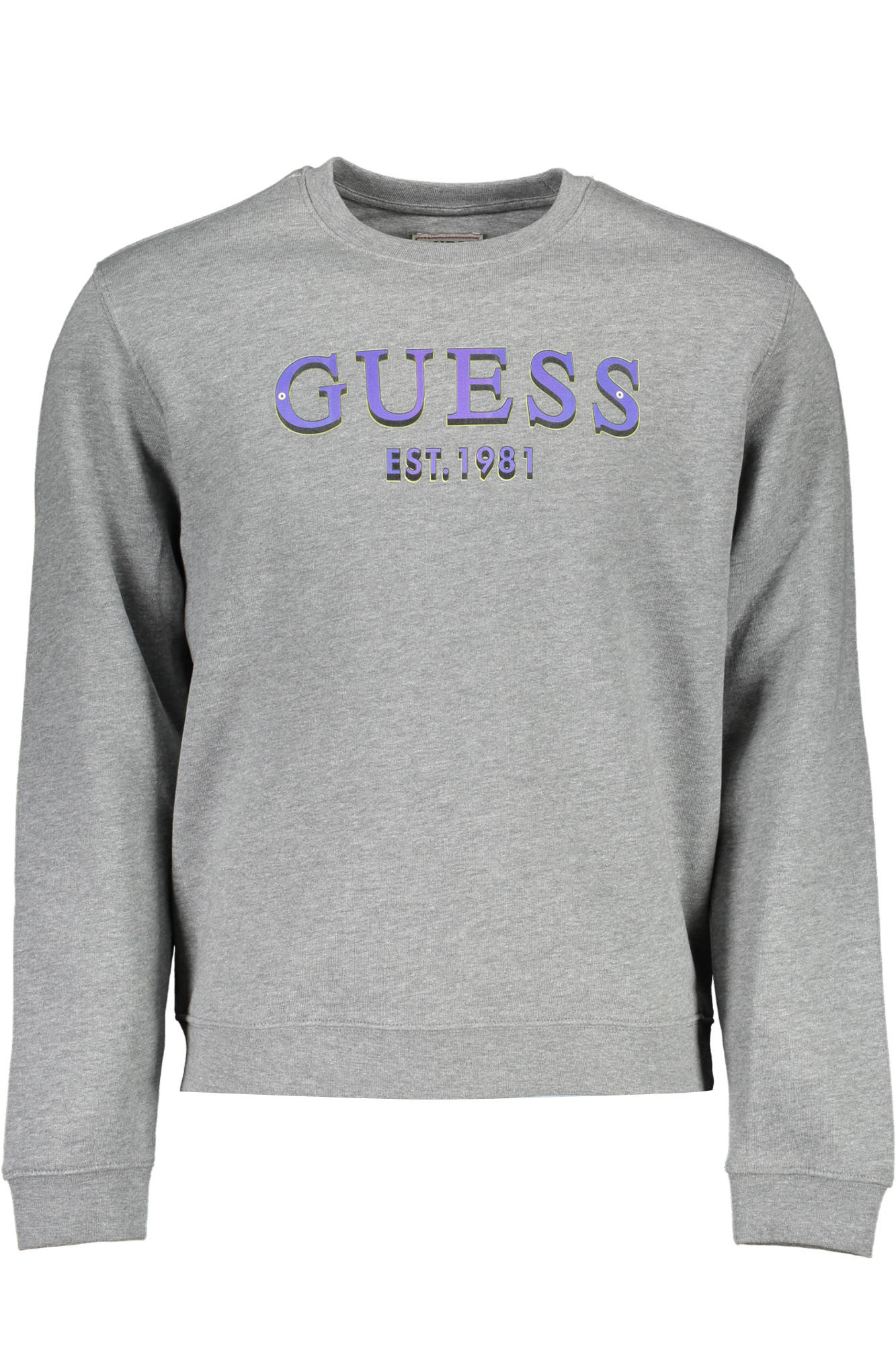 GUESS JEANS FELPA SENZA ZIP UOMO GRIGIO