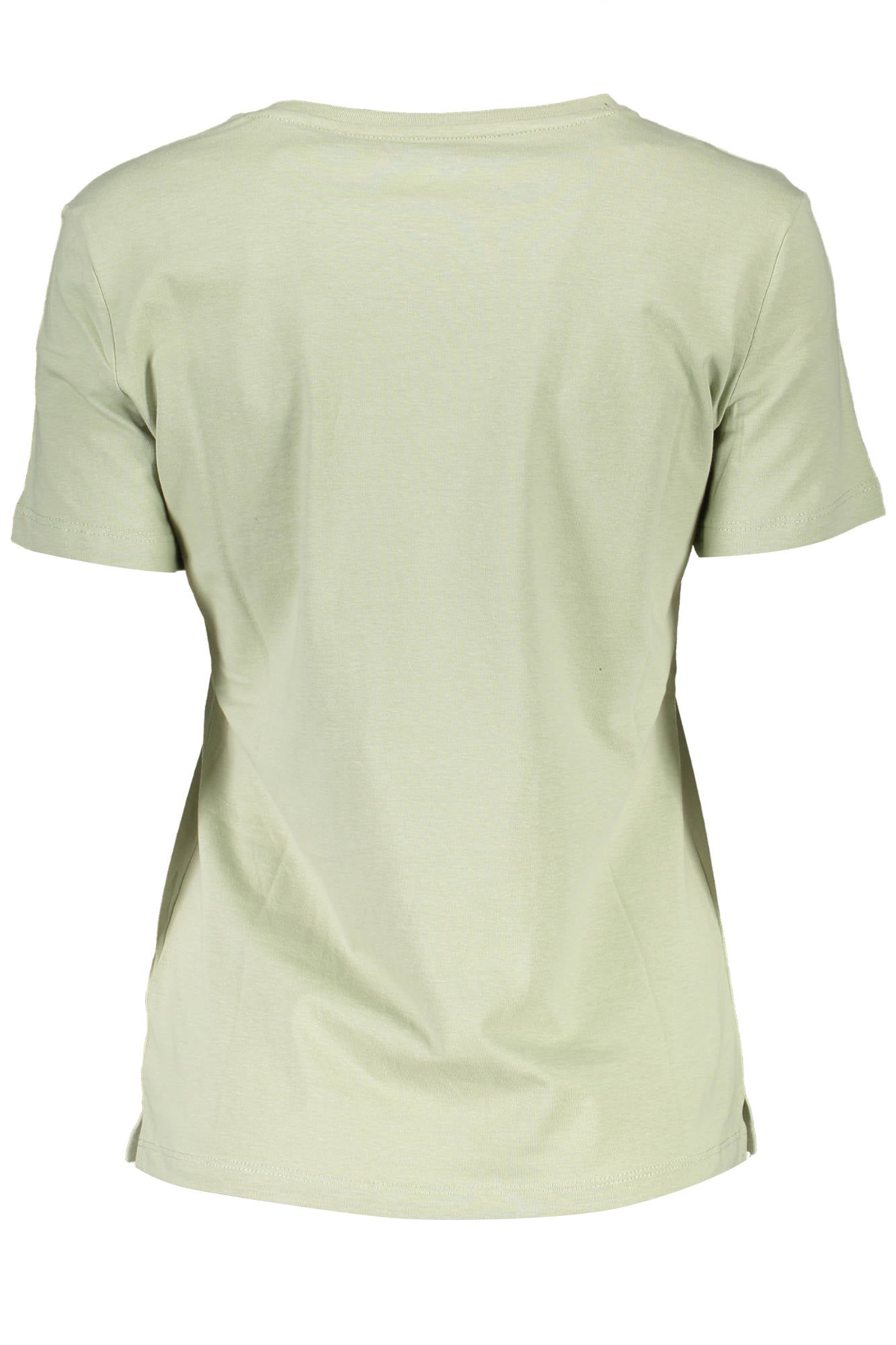 GUESS JEANS T-SHIRT MANICHE CORTE DONNA VERDE