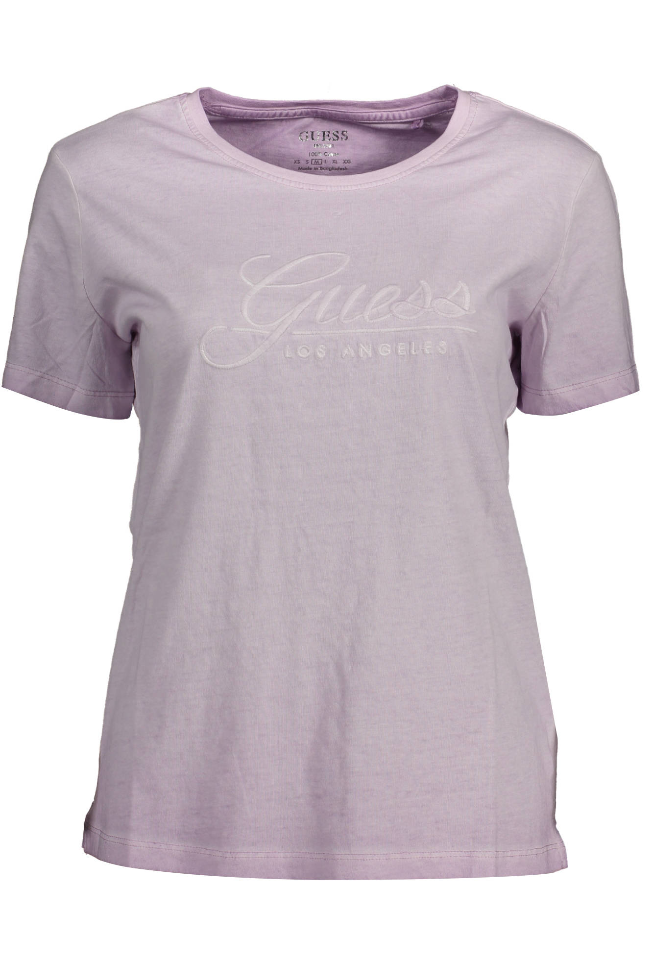 GUESS JEANS T-SHIRT MANICHE CORTE DONNA ROSA