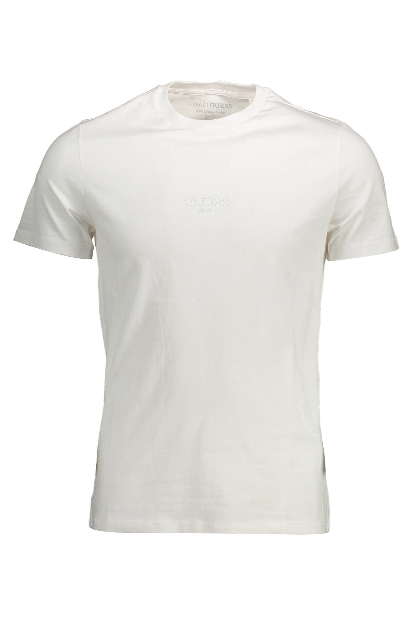 GUESS JEANS T-SHIRT MANICHE CORTE UOMO BIANCO