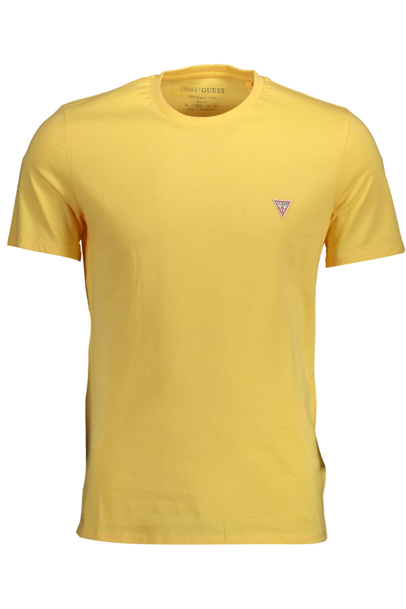 GUESS JEANS T-SHIRT MANICHE CORTE UOMO GIALLO