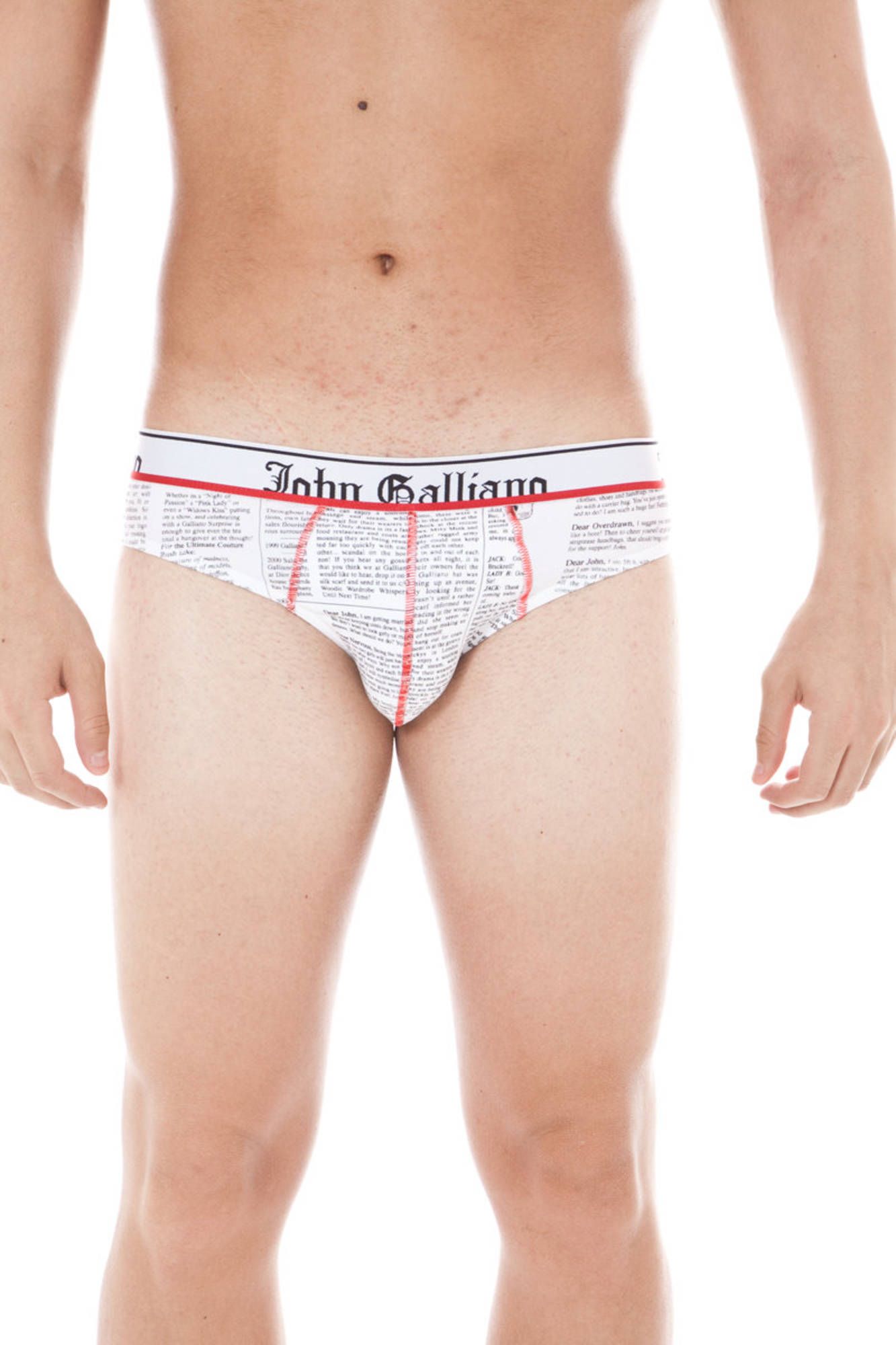 JOHN GALLIANO SLIP UOMO BIANCO