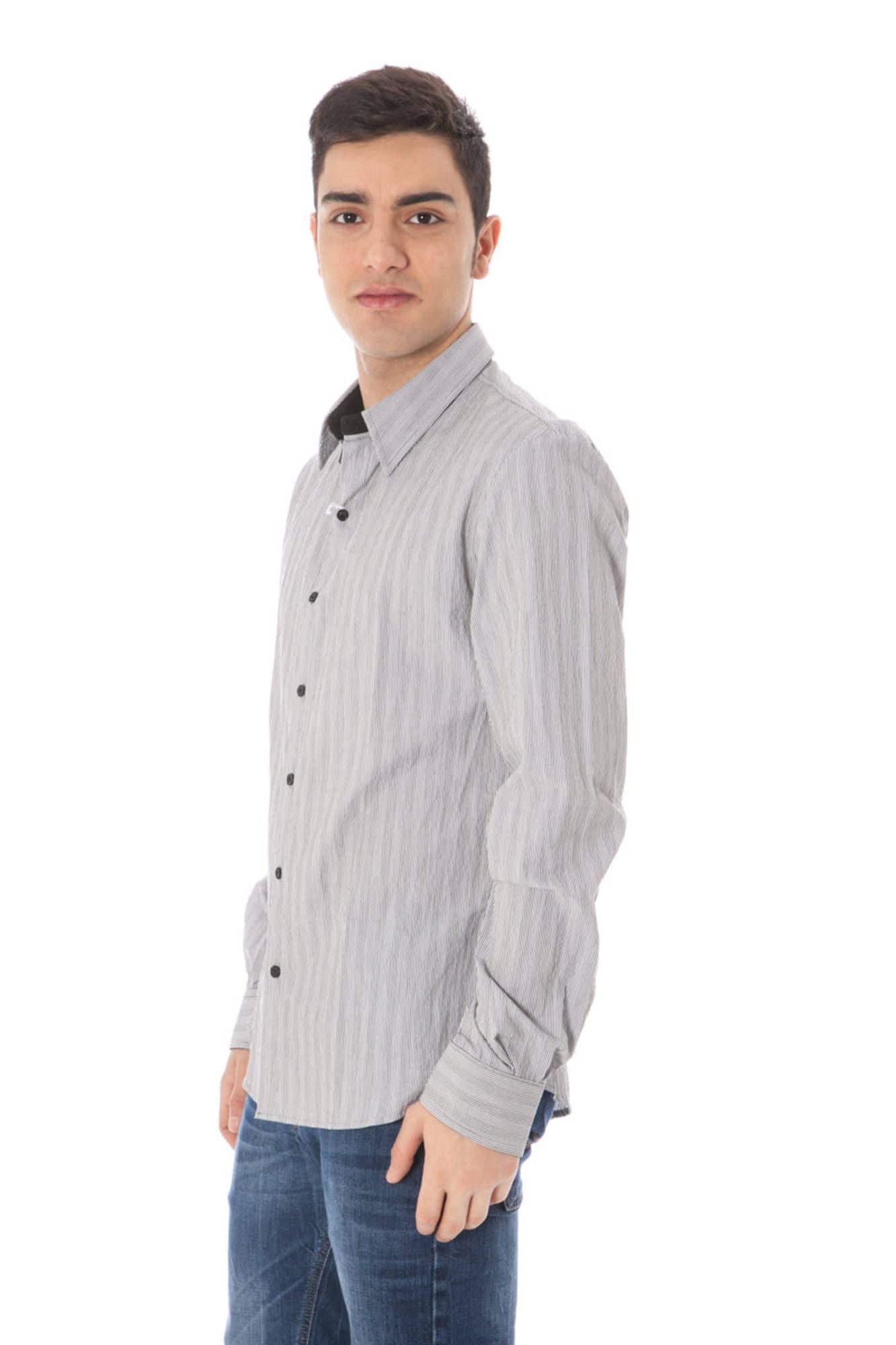 COSTUME NATIONAL CAMICIA MANICHE LUNGHE UOMO BIANCO