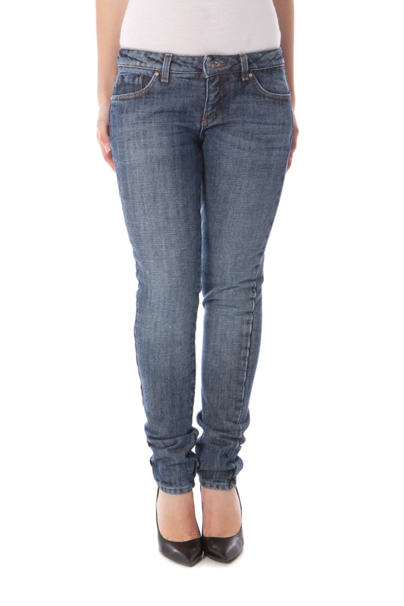 COSTUME NATIONAL JEANS DENIM DONNA BLU
