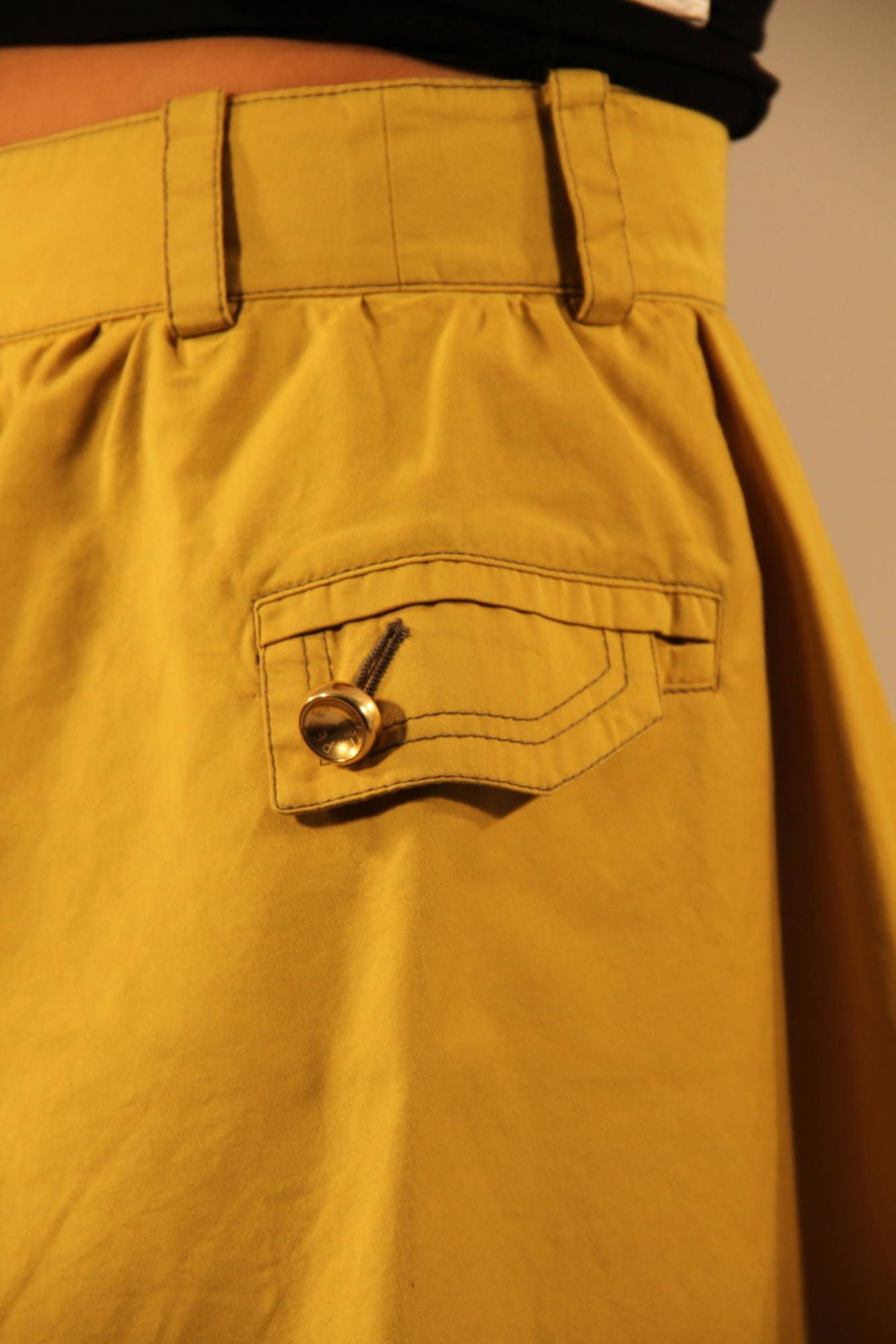 PATRIZIA PEPE GONNA CORTA DONNA GIALLO