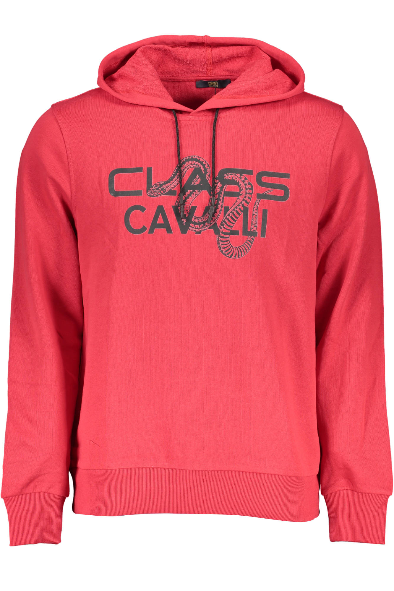 CAVALLI CLASS FELPA SENZA ZIP UOMO ROSSO