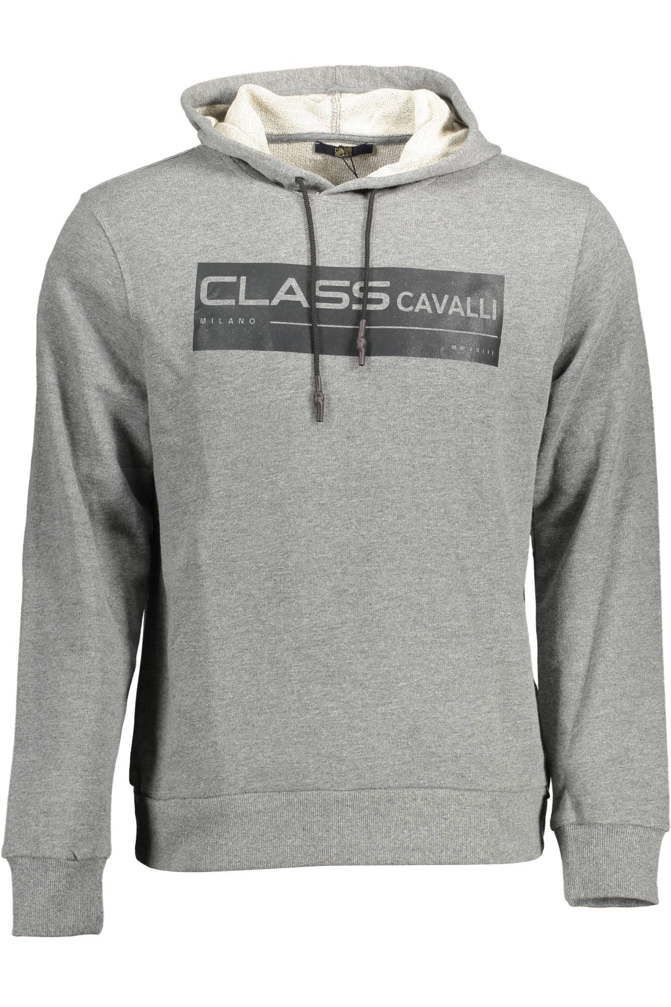 CAVALLI CLASS FELPA SENZA ZIP UOMO GRIGIO