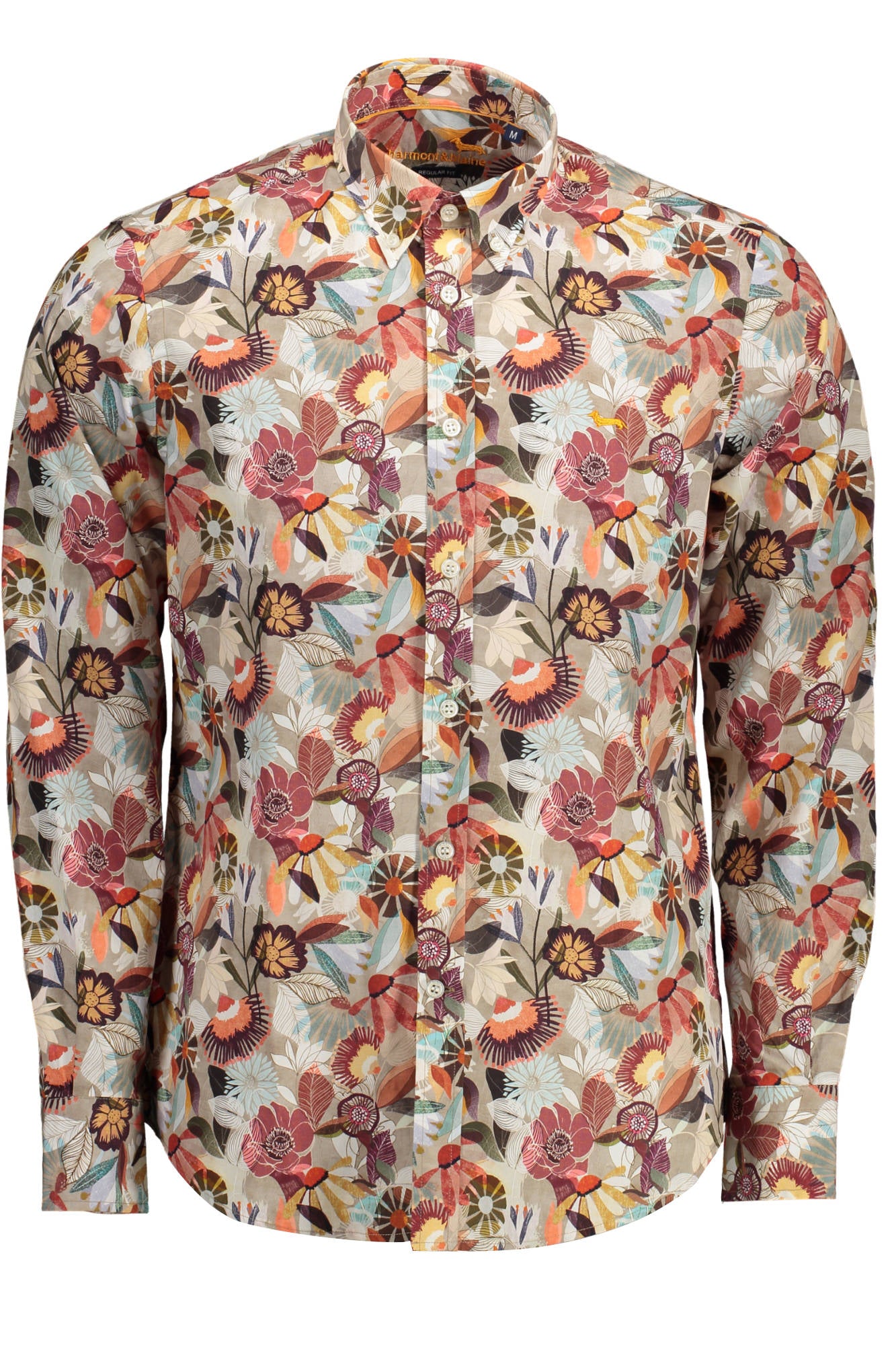HARMONT & BLAINE CAMICIA MANICHE LUNGHE UOMO BEIGE