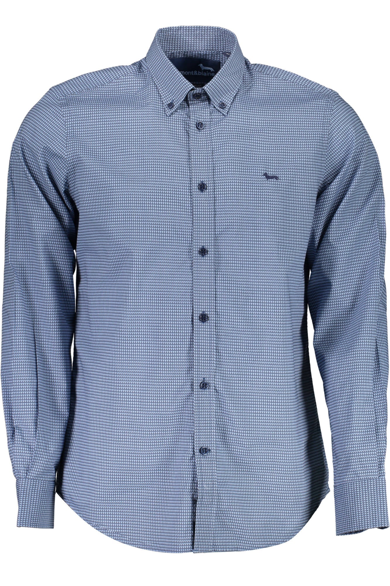HARMONT & BLAINE CAMICIA MANICHE LUNGHE UOMO BLU