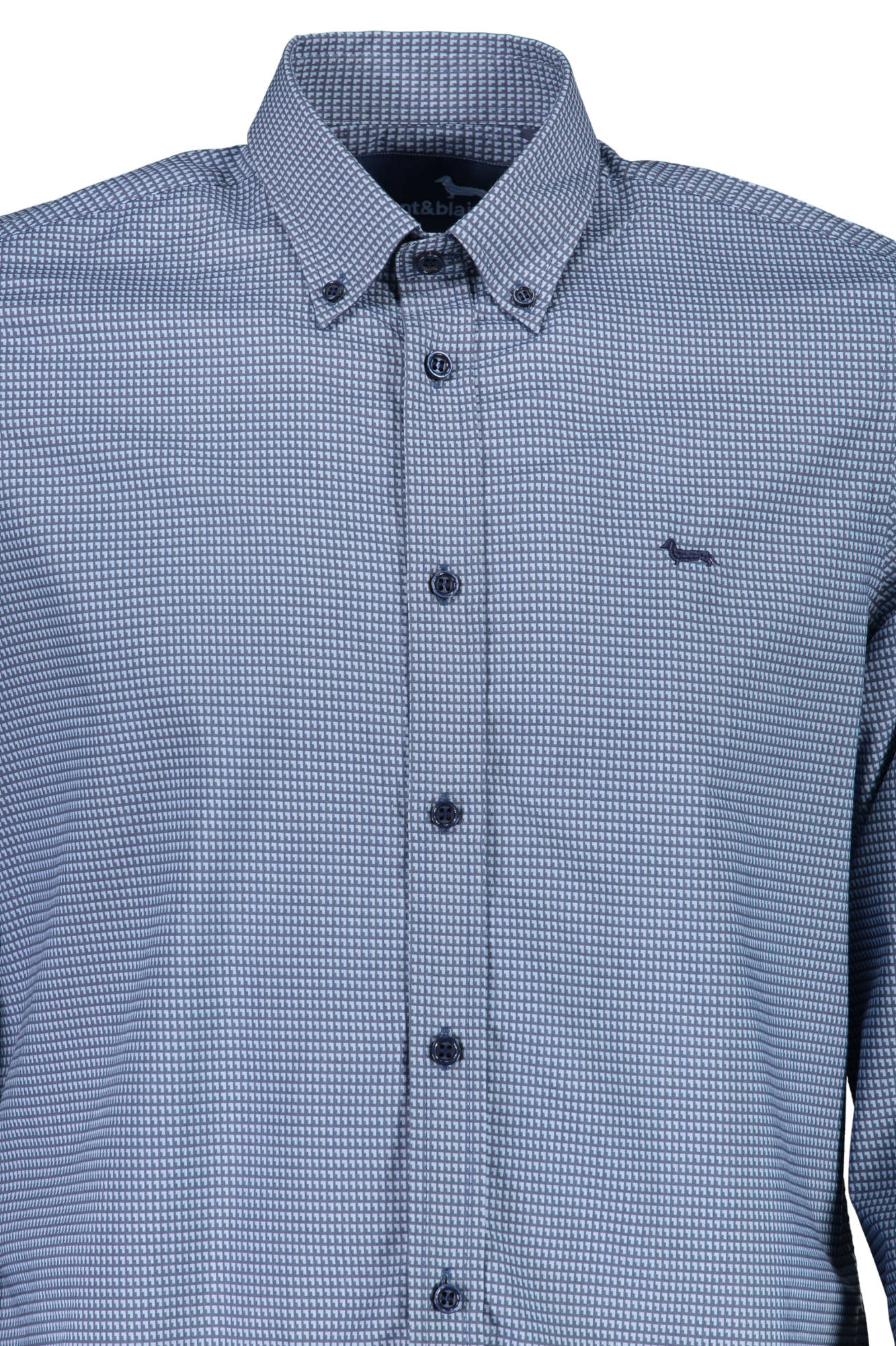 HARMONT & BLAINE CAMICIA MANICHE LUNGHE UOMO BLU