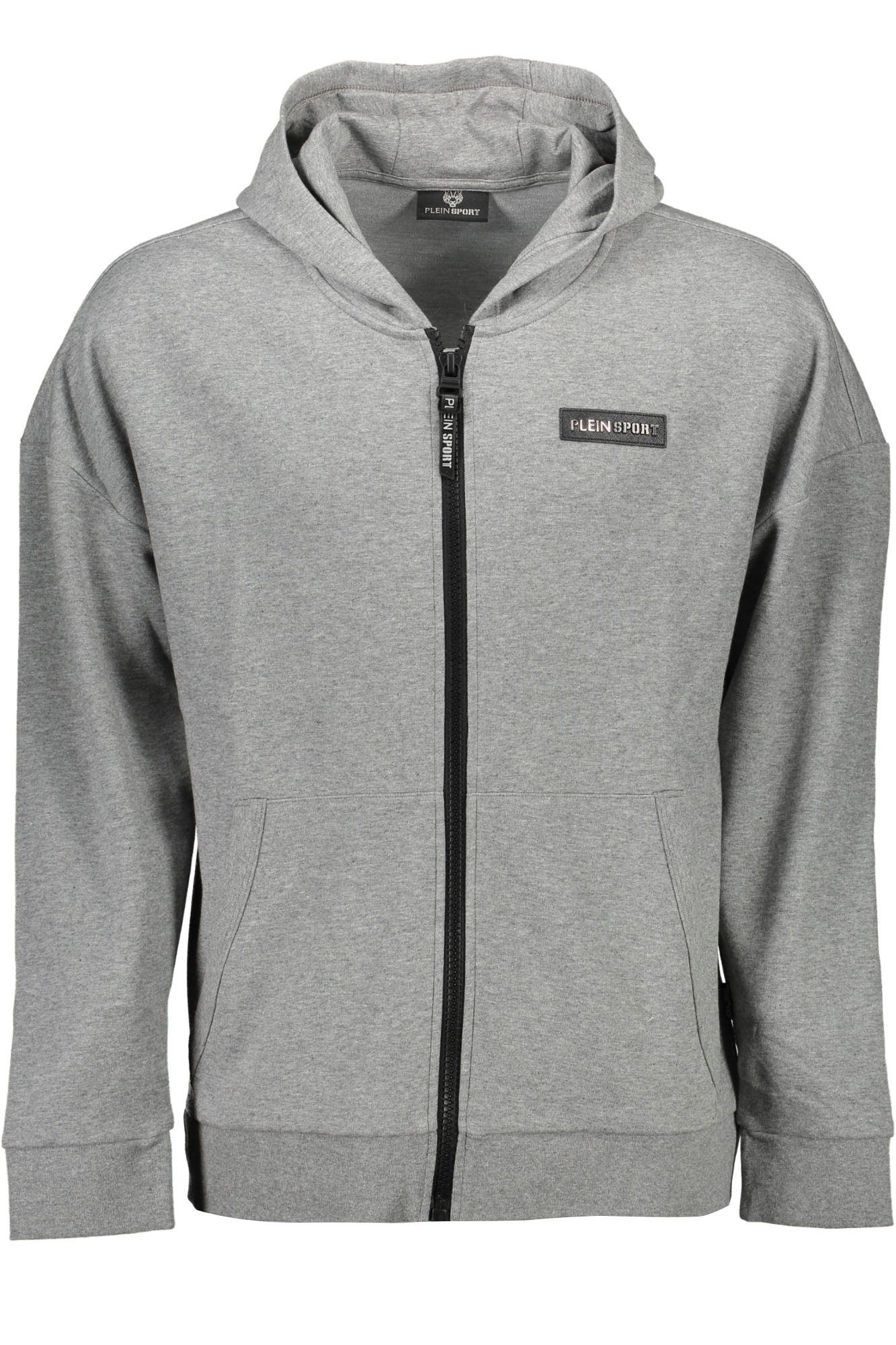 PLEIN SPORT FELPA CON ZIP UOMO GRIGIO