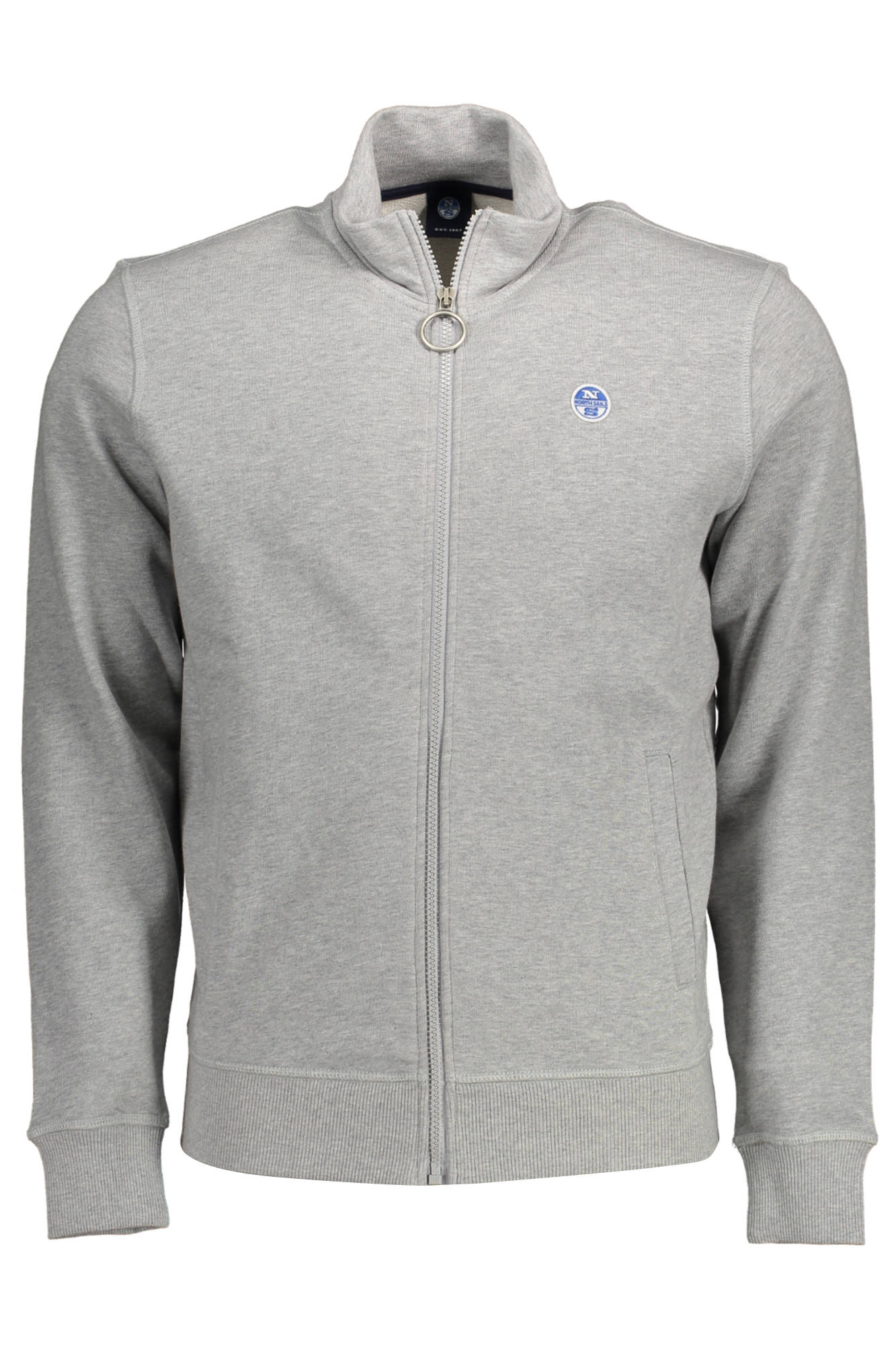 NORTH SAILS FELPA CON ZIP UOMO GRIGIO
