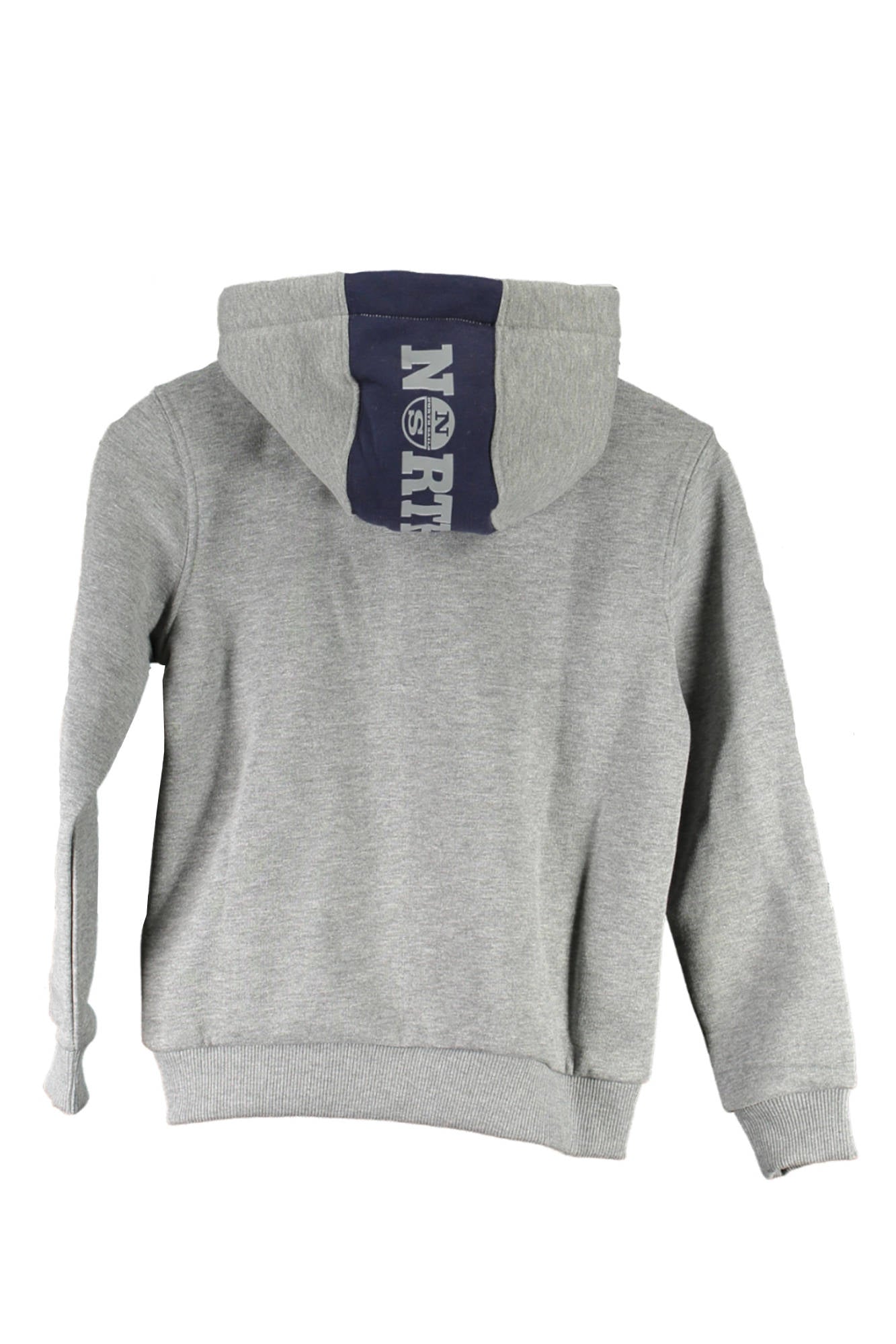 NORTH SAILS FELPA CON ZIP BAMBINO GRIGIO