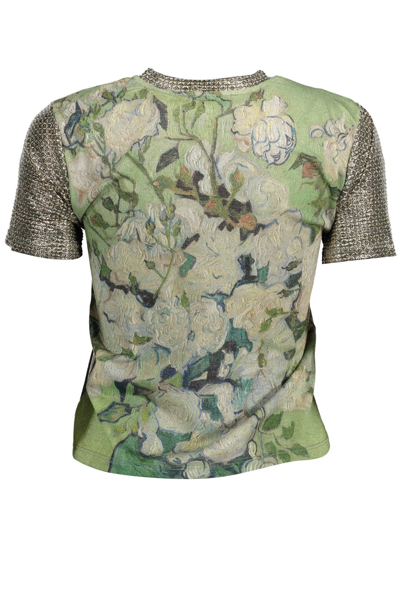 DESIGUAL T-SHIRT MANICHE CORTE DONNA VERDE