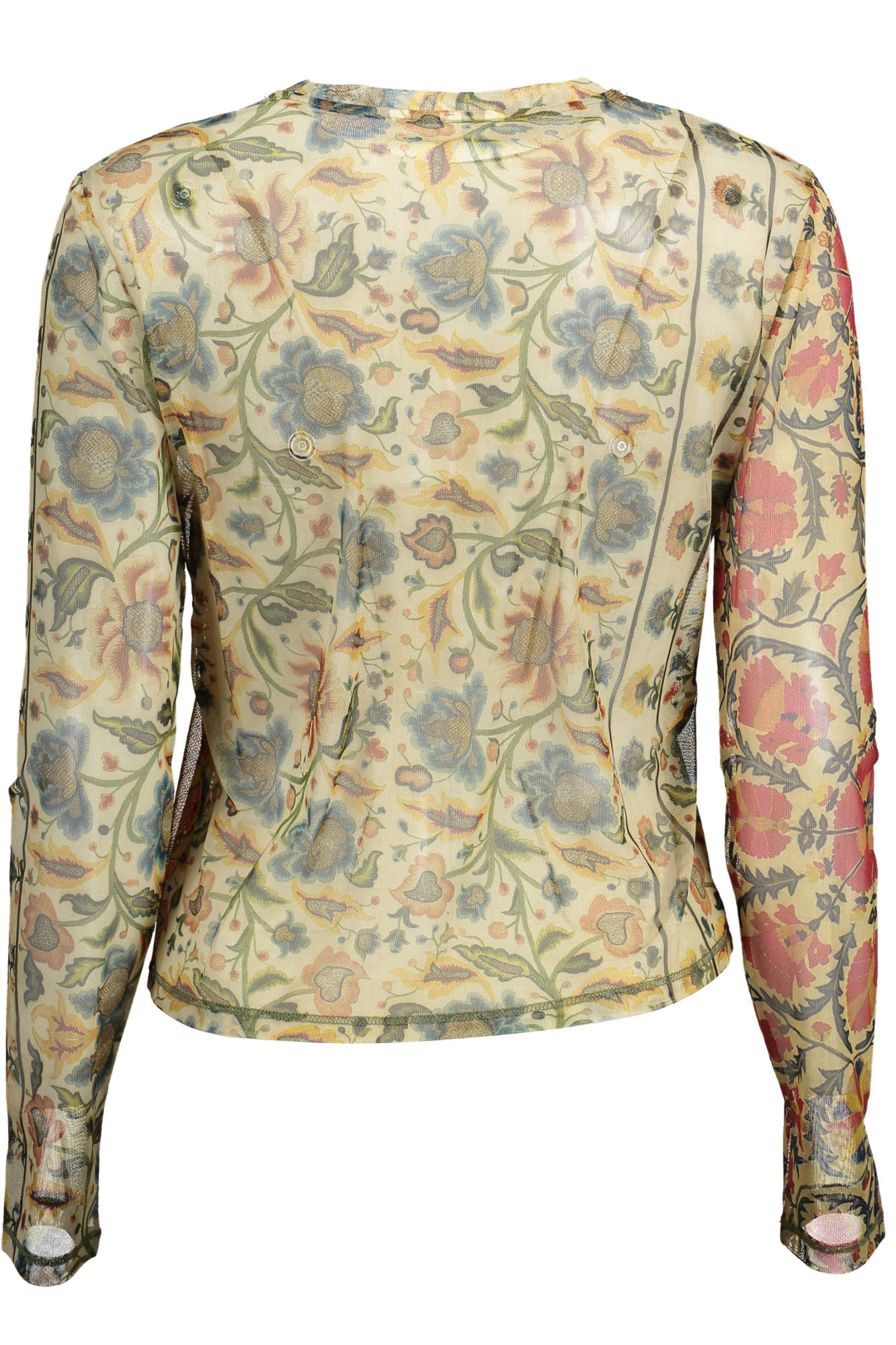 DESIGUAL T-SHIRT MANICHE LUNGHE DONNA BEIGE