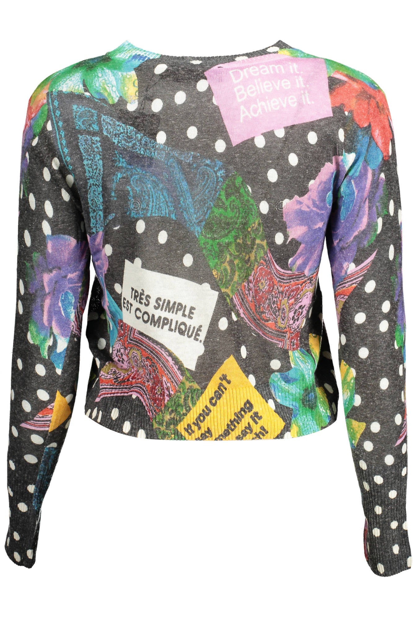DESIGUAL MAGLIA DONNA NERO