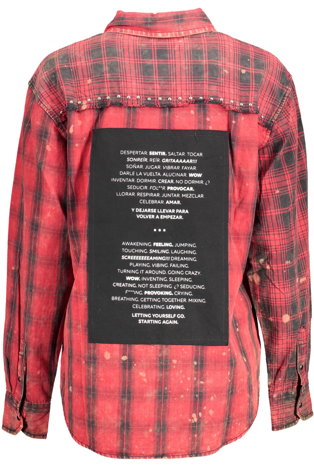 DESIGUAL CAMICIA MANICHE LUNGHE DONNA ROSSO