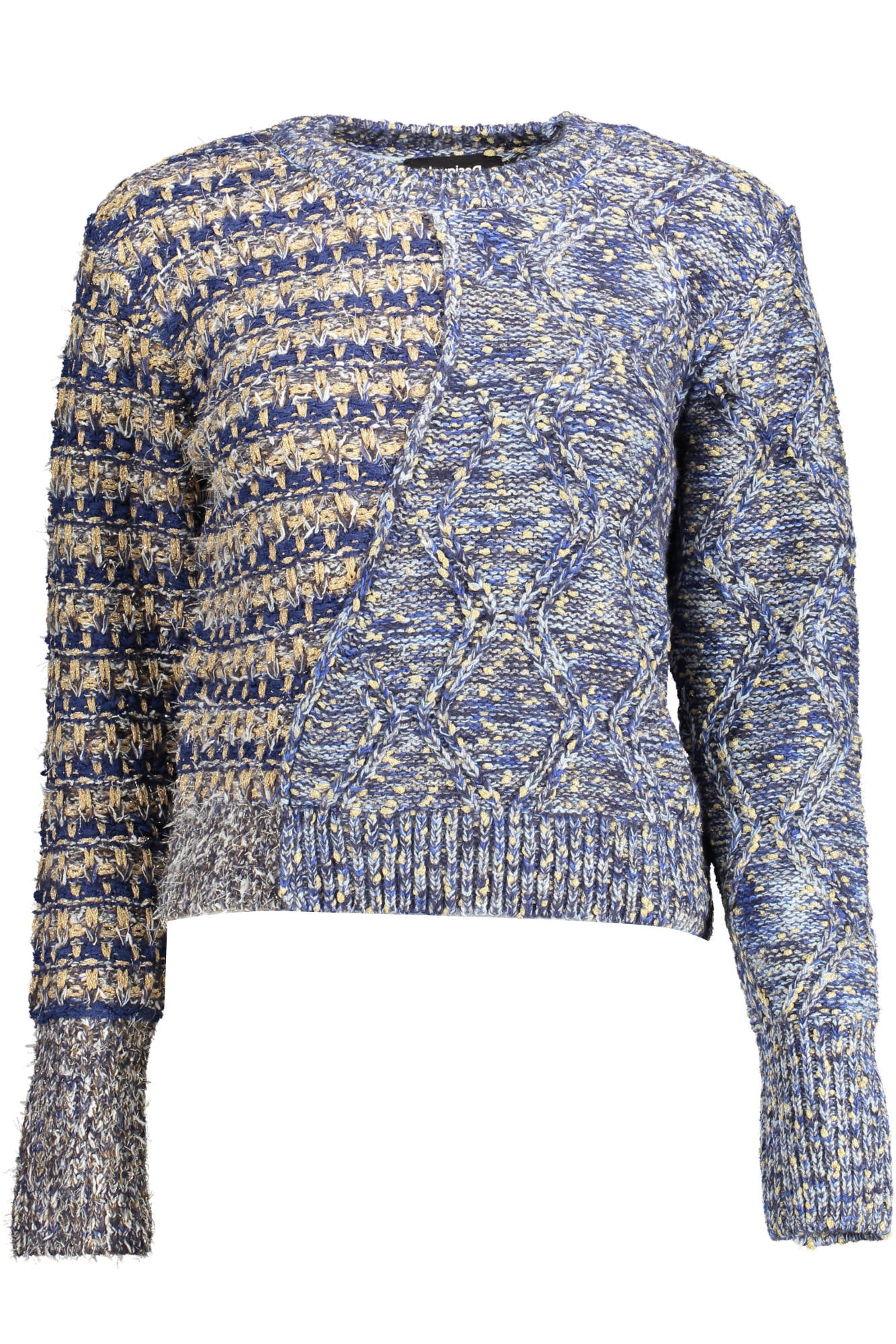 DESIGUAL MAGLIA DONNA BLU