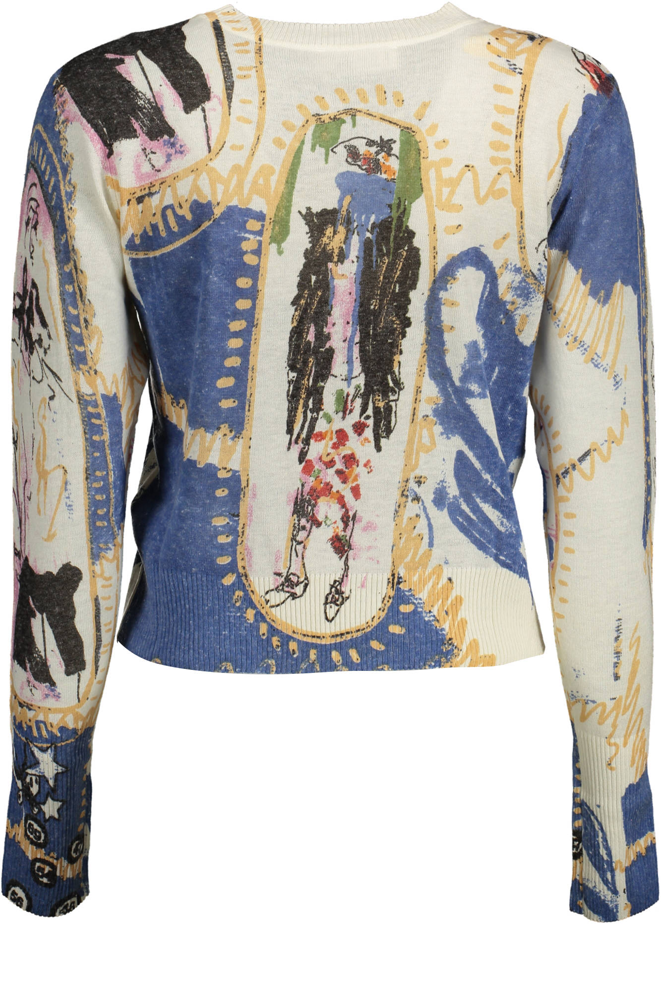 DESIGUAL MAGLIA DONNA BIANCO