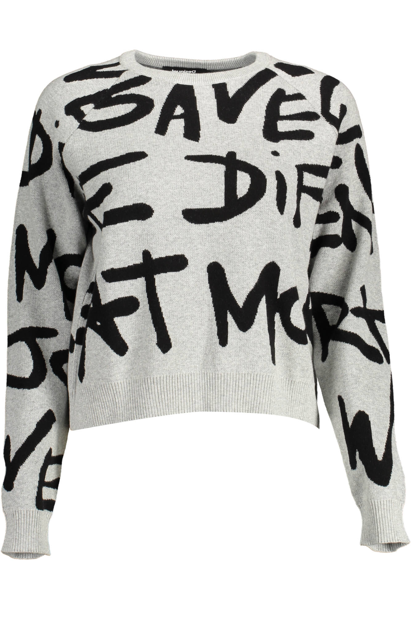 DESIGUAL MAGLIA DONNA GRIGIO