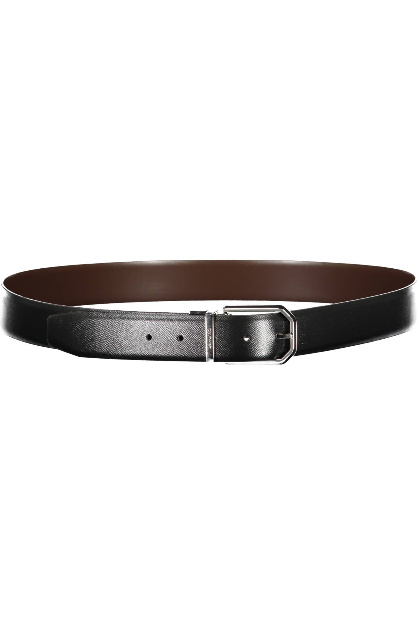 CALVIN KLEIN CINTURA IN PELLE UOMO NERO