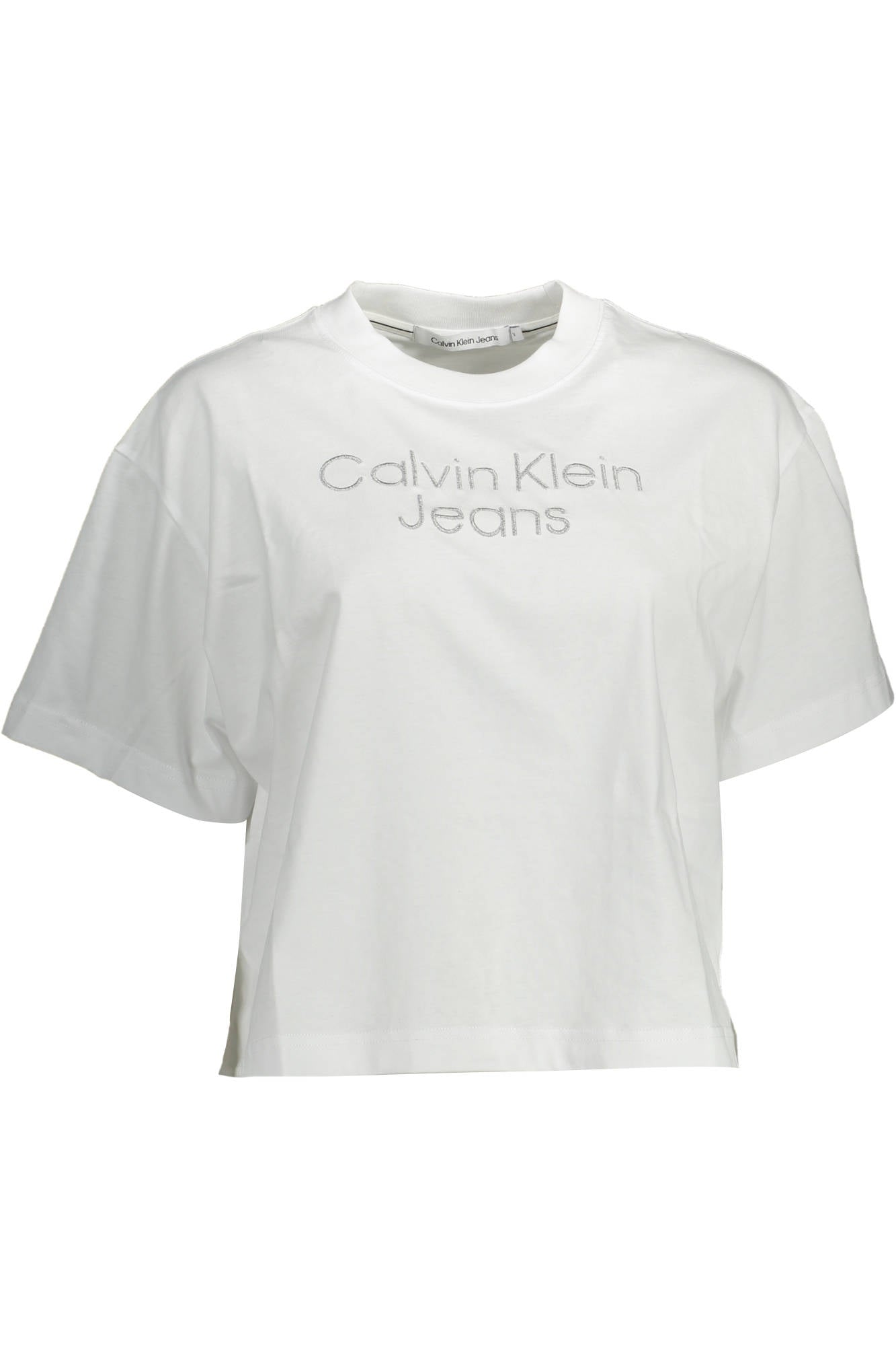 CALVIN KLEIN T-SHIRT MANICHE CORTE DONNA BIANCO