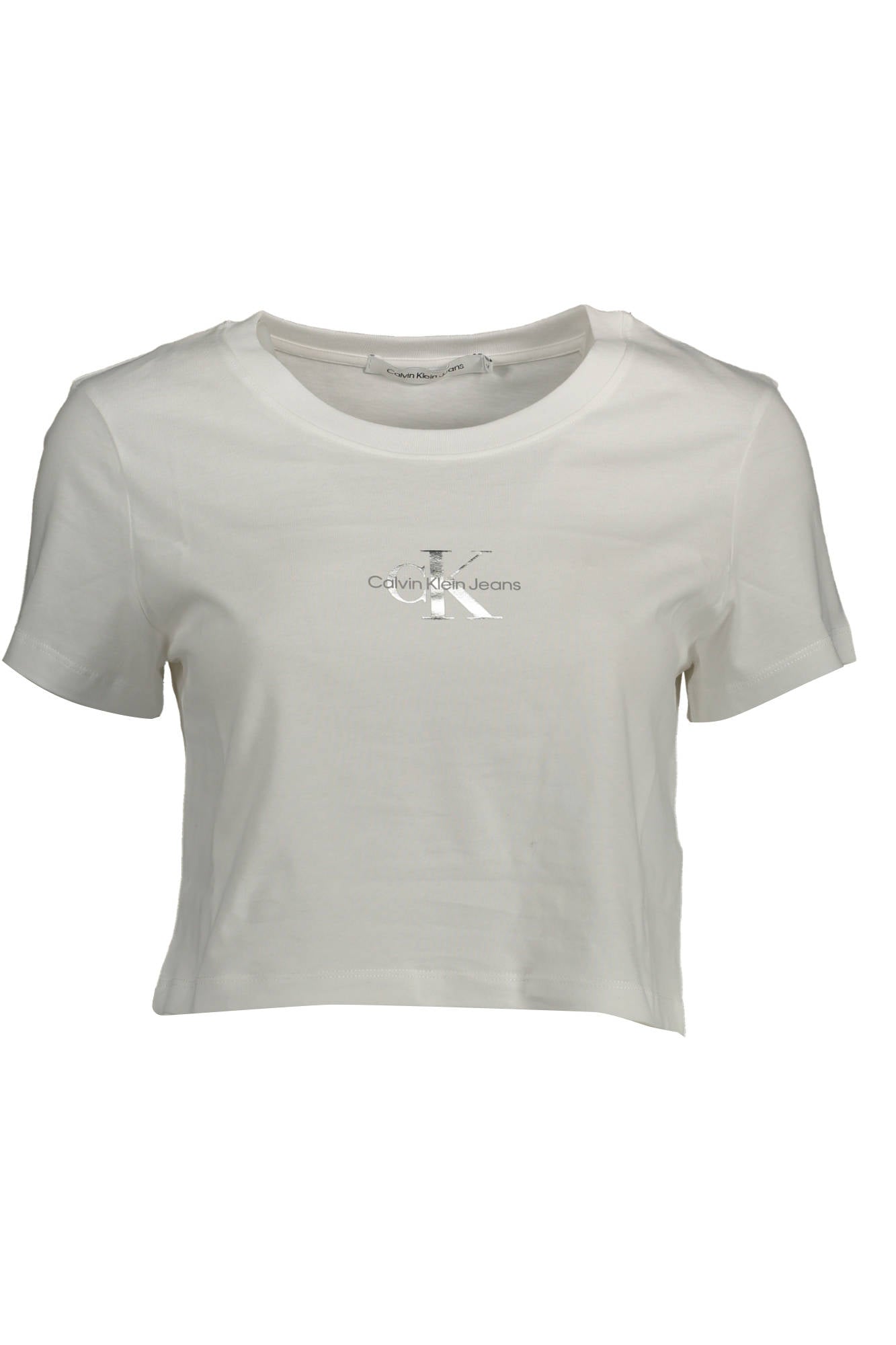 CALVIN KLEIN T-SHIRT MANICHE CORTE DONNA BIANCO