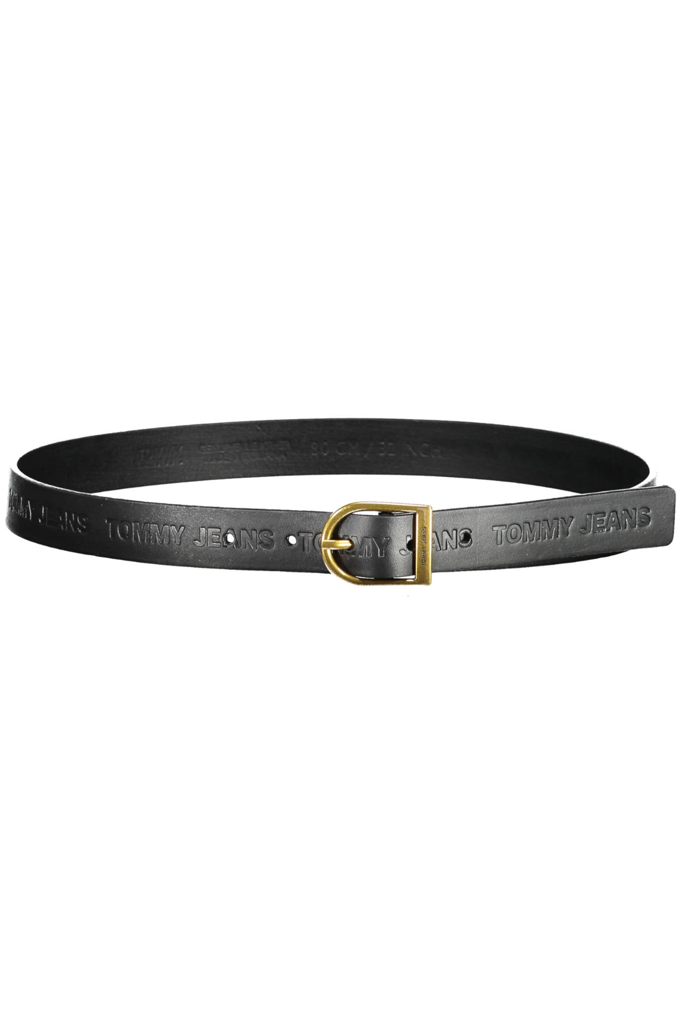 TOMMY HILFIGER CINTURA IN PELLE DONNA NERO